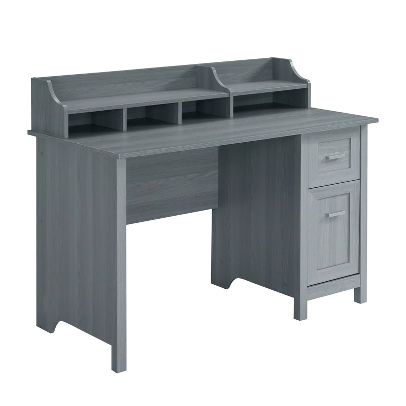 47" Gray Wood Writing Desk Homeroots Office