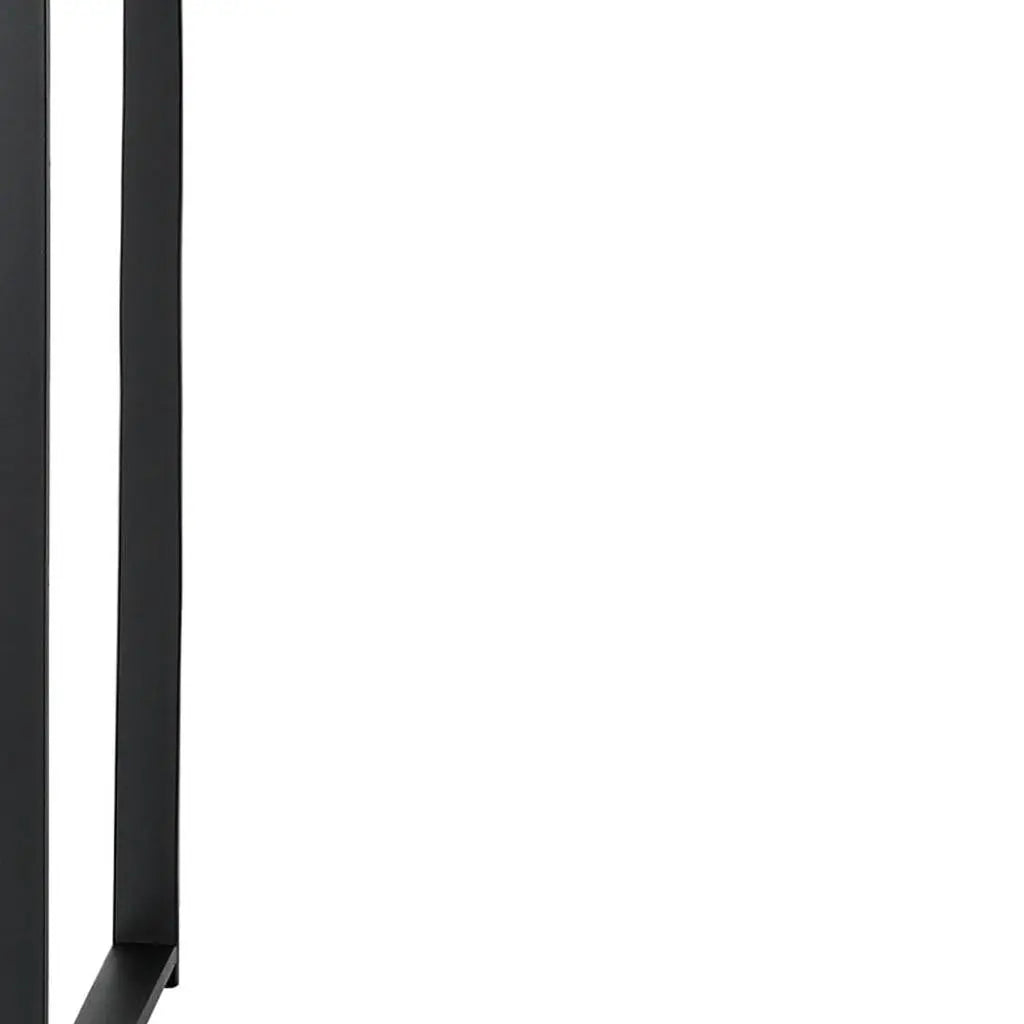 47" Gray and Black Wood and Metal Sled Computer Desk Homeroots Office