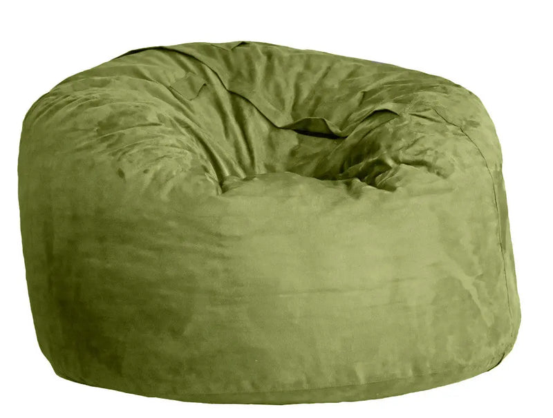47" Green Microsuede Classic Bean Bag Homeroots Living Room