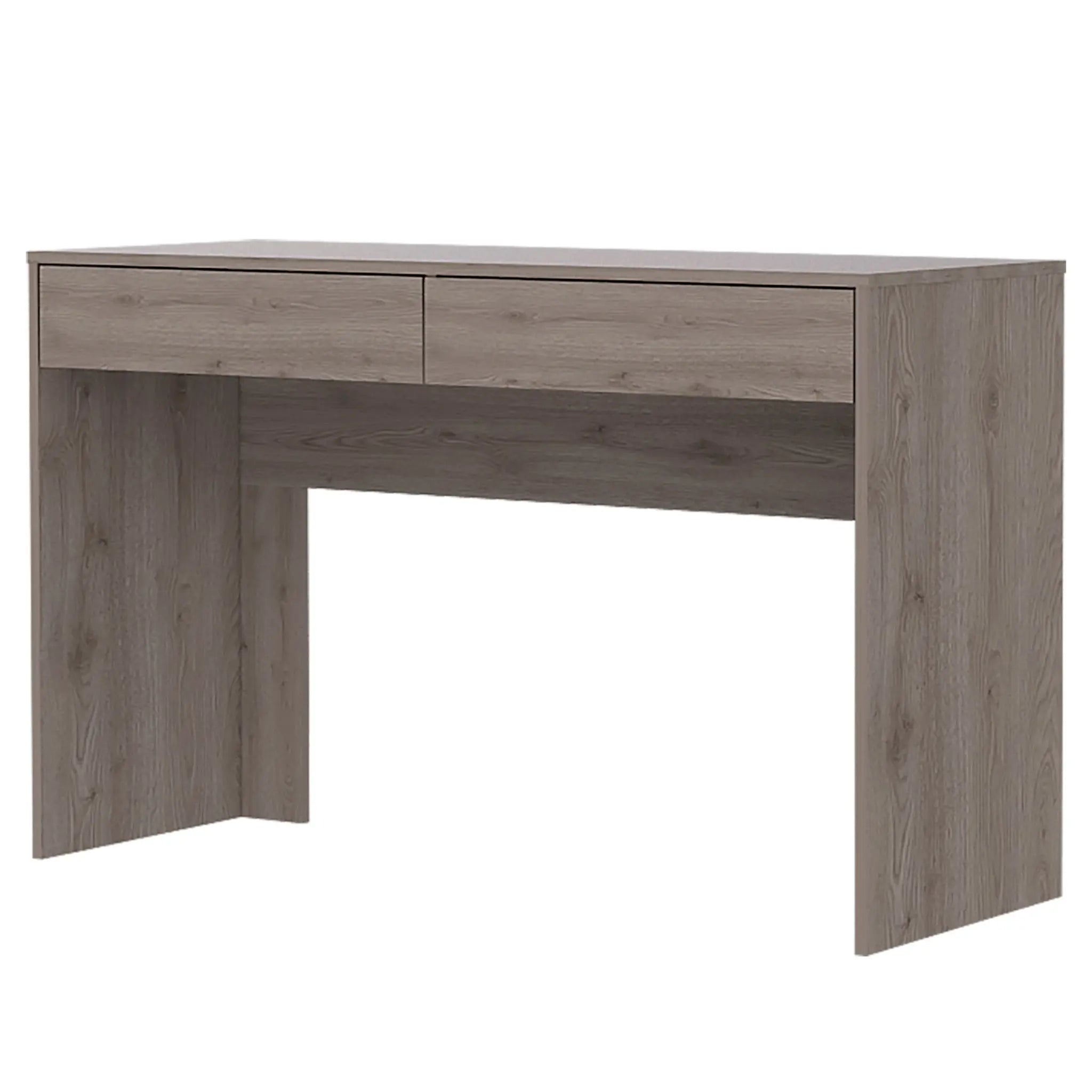 47" Light Gray Computer Desk With Two Drawers Homeroots Office