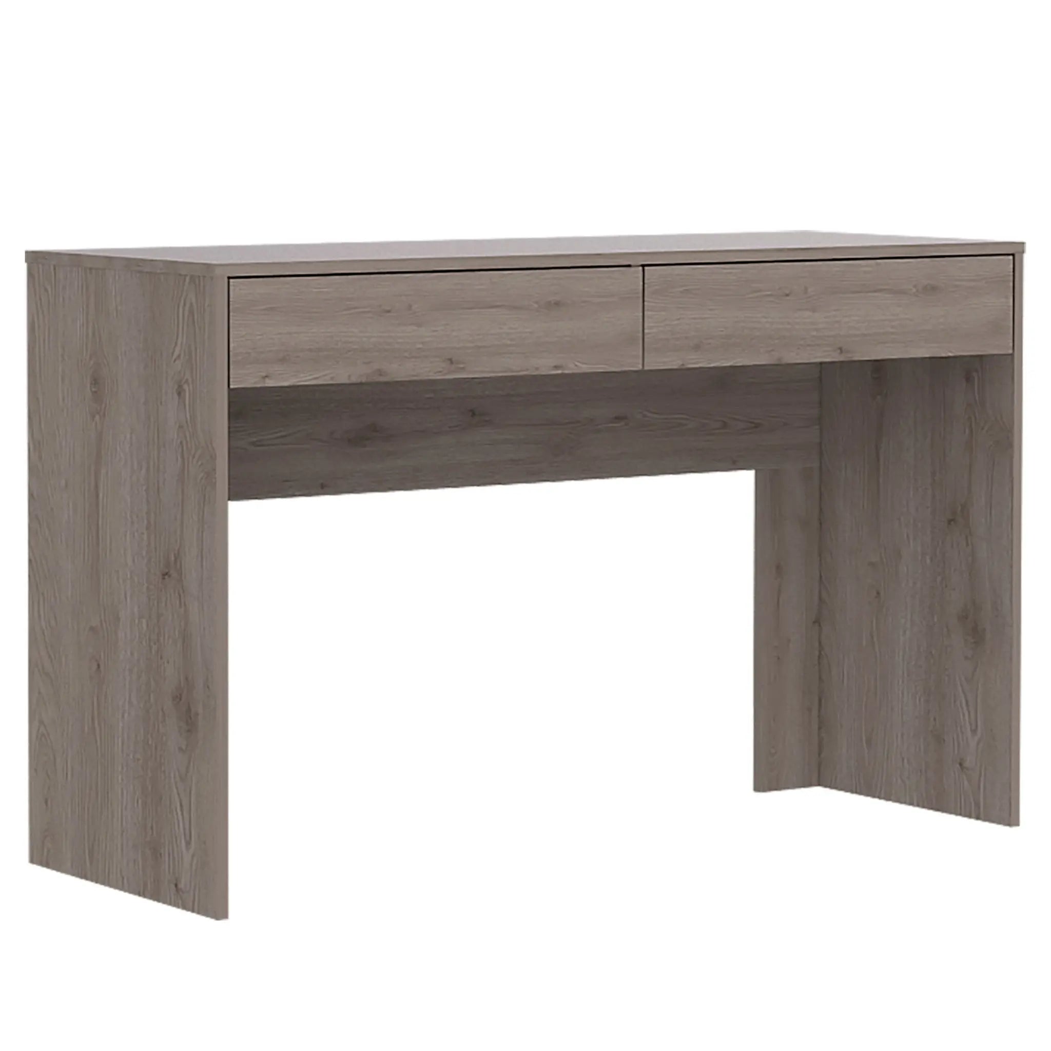47" Light Gray Computer Desk With Two Drawers Homeroots Office