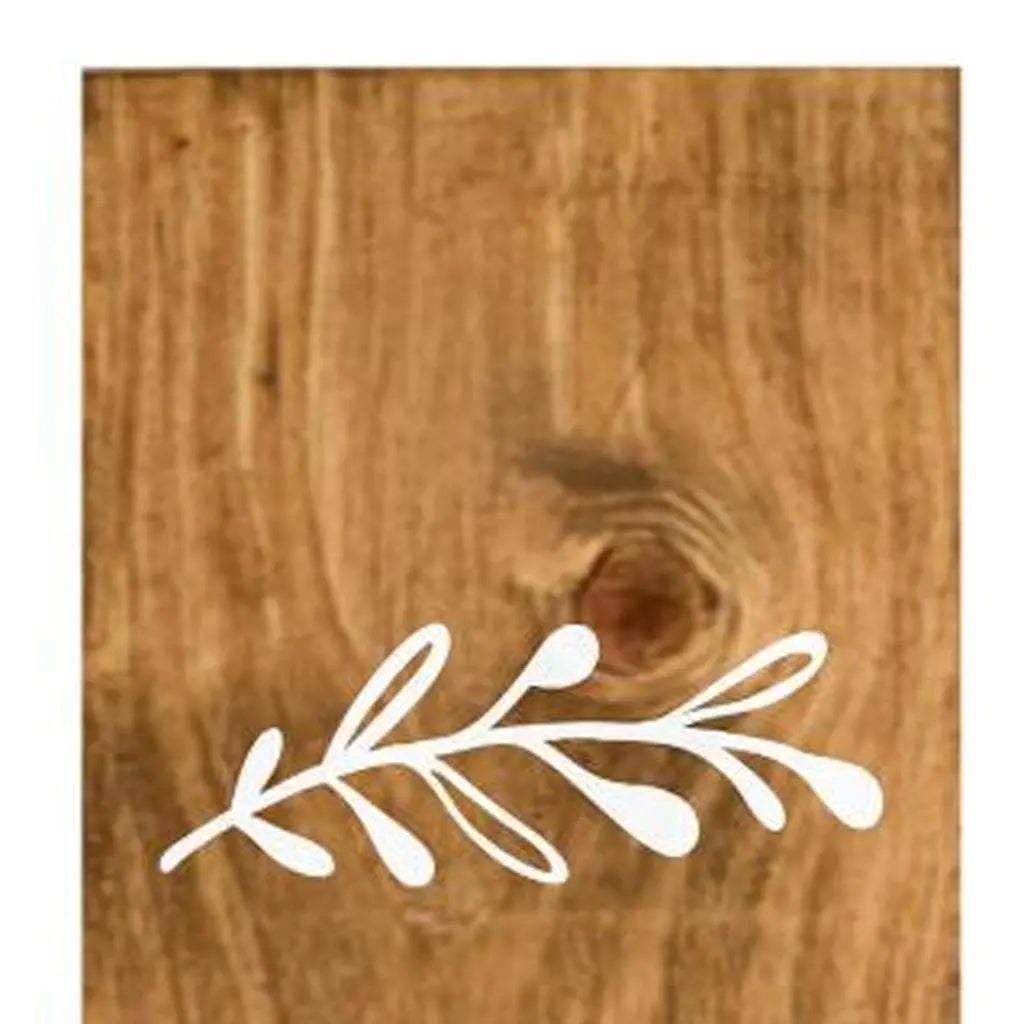 47" Natural And White Solid Wood Home Porch Sign Homeroots Outdoor