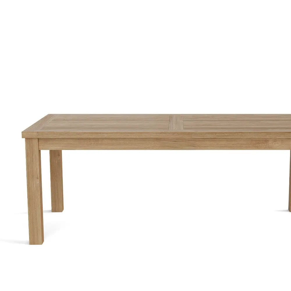 47" Natural Solid Wood Outdoor Coffee Table Homeroots Outdoor
