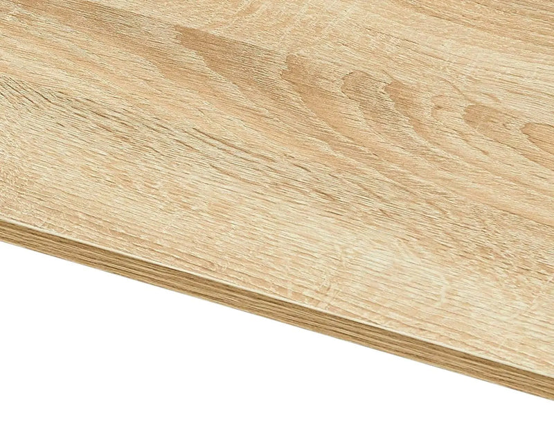 47" Natural and Black Wood and Metal Computer Desk Homeroots Office