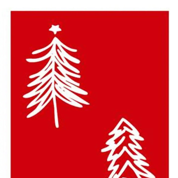 47" Red And White Solid Wood Christmas Christmas Trees Porch Sign Homeroots Outdoor