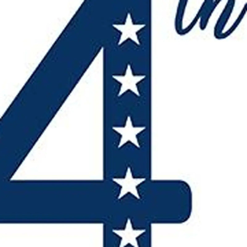 47" Red White And Blue Solid Wood Happy July 4th Porch Sign Homeroots Outdoor