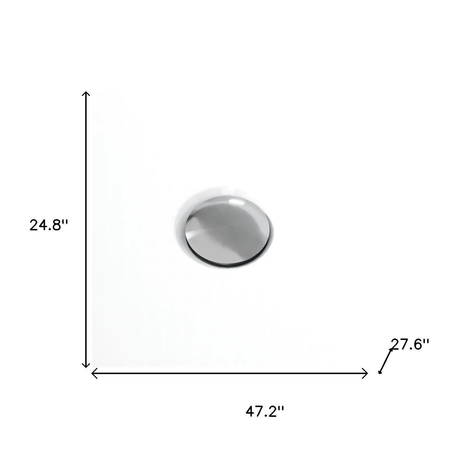 47" White Acrylic Bath Tub Homeroots Bed & Bath