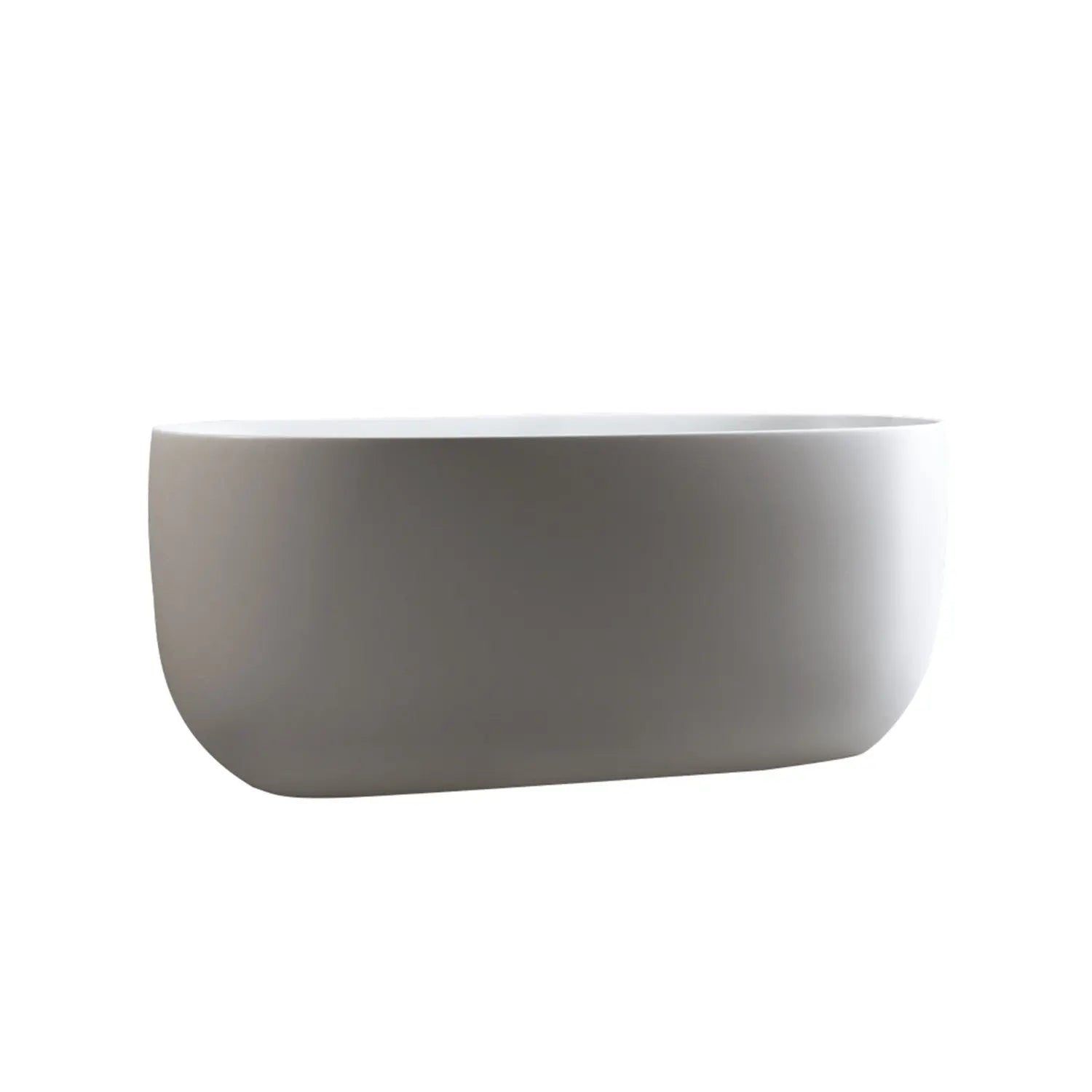 47" White Acrylic Oval Bath Tub Homeroots Bed & Bath