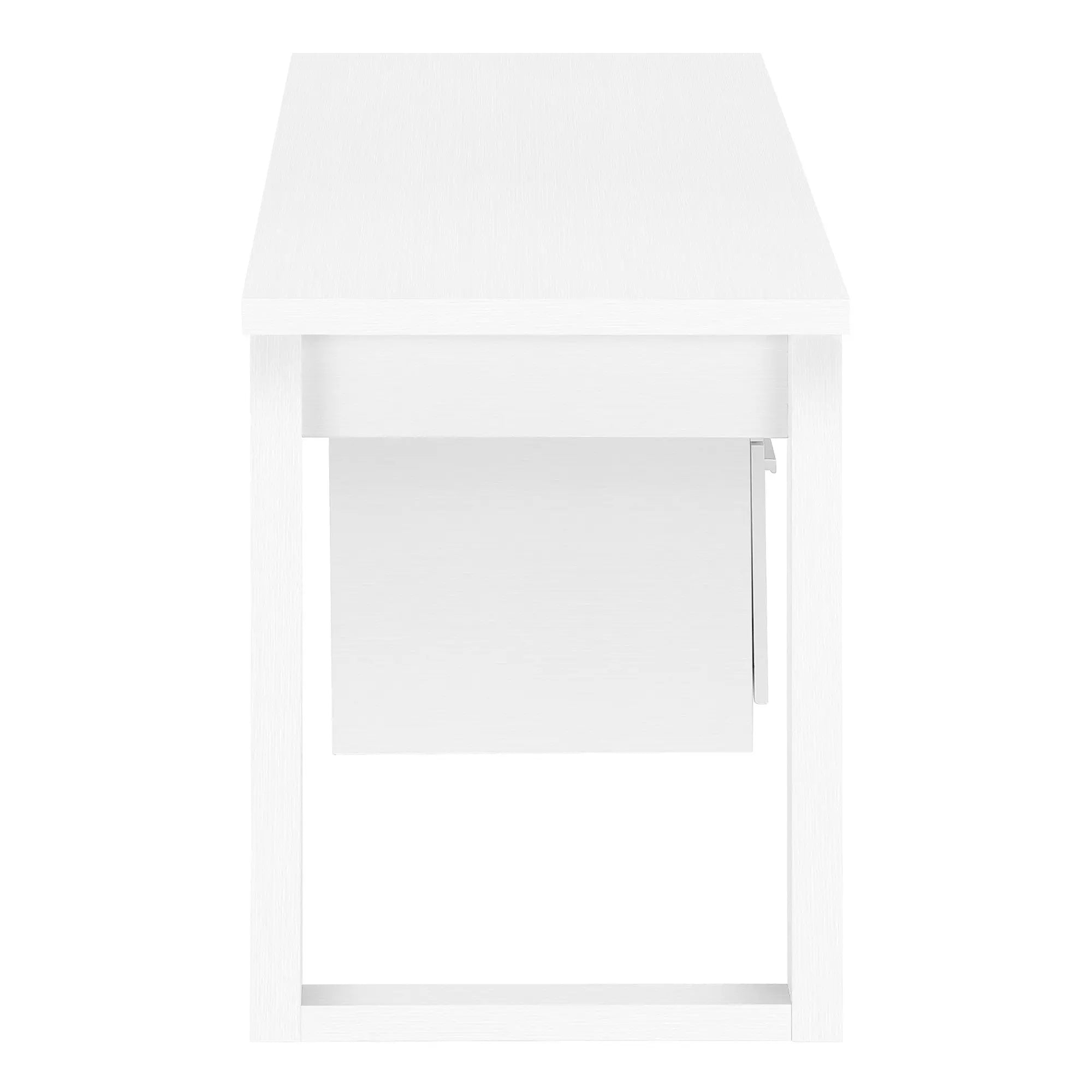 47" White Computer Desk With Three Drawers Homeroots Office