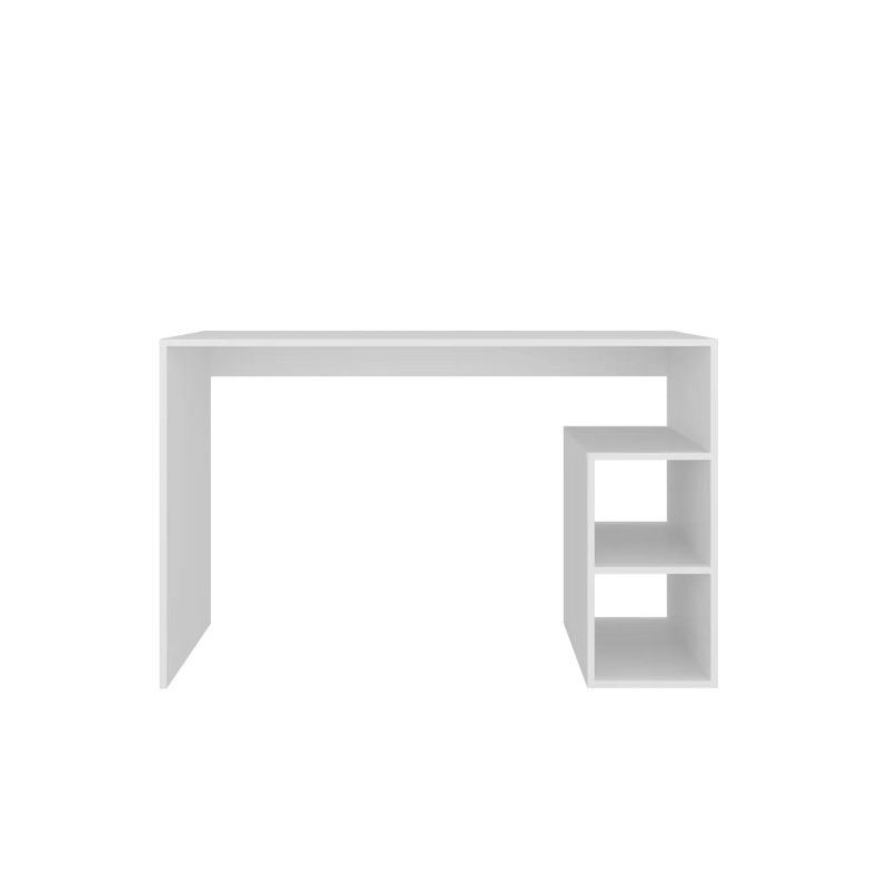 47" White Wood Computer Desk Homeroots