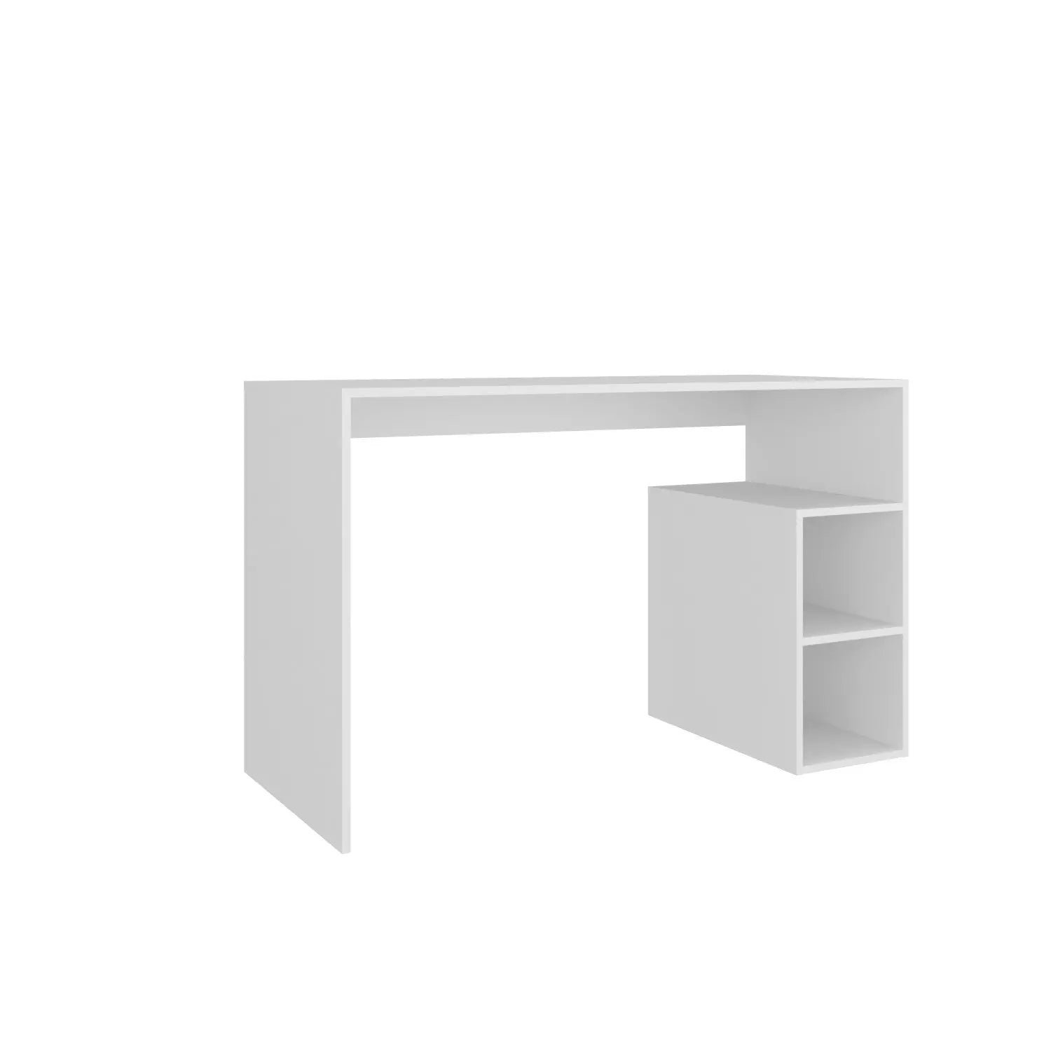47" White Wood Computer Desk Homeroots