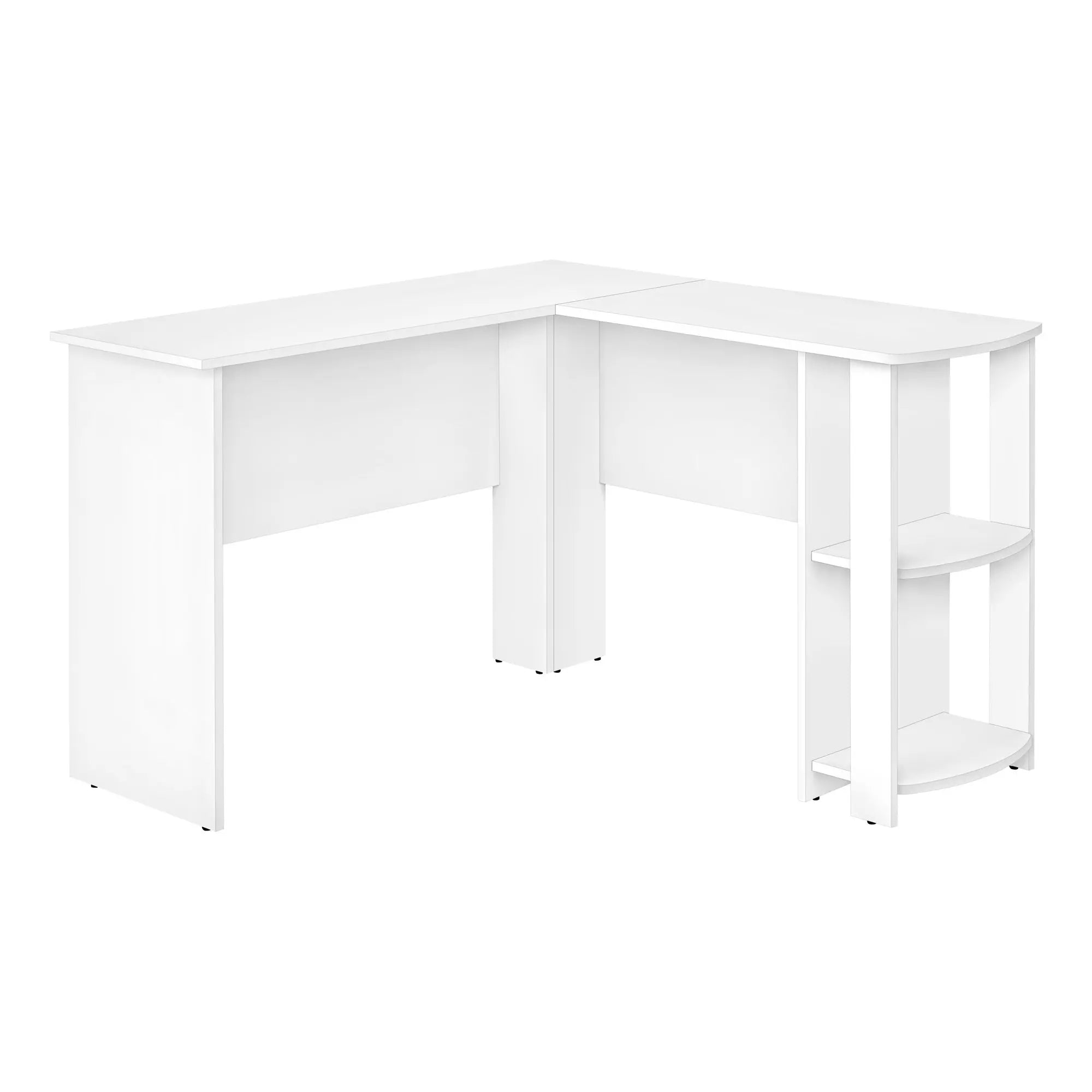 47" White Wood Corner Computer Desk Homeroots Office
