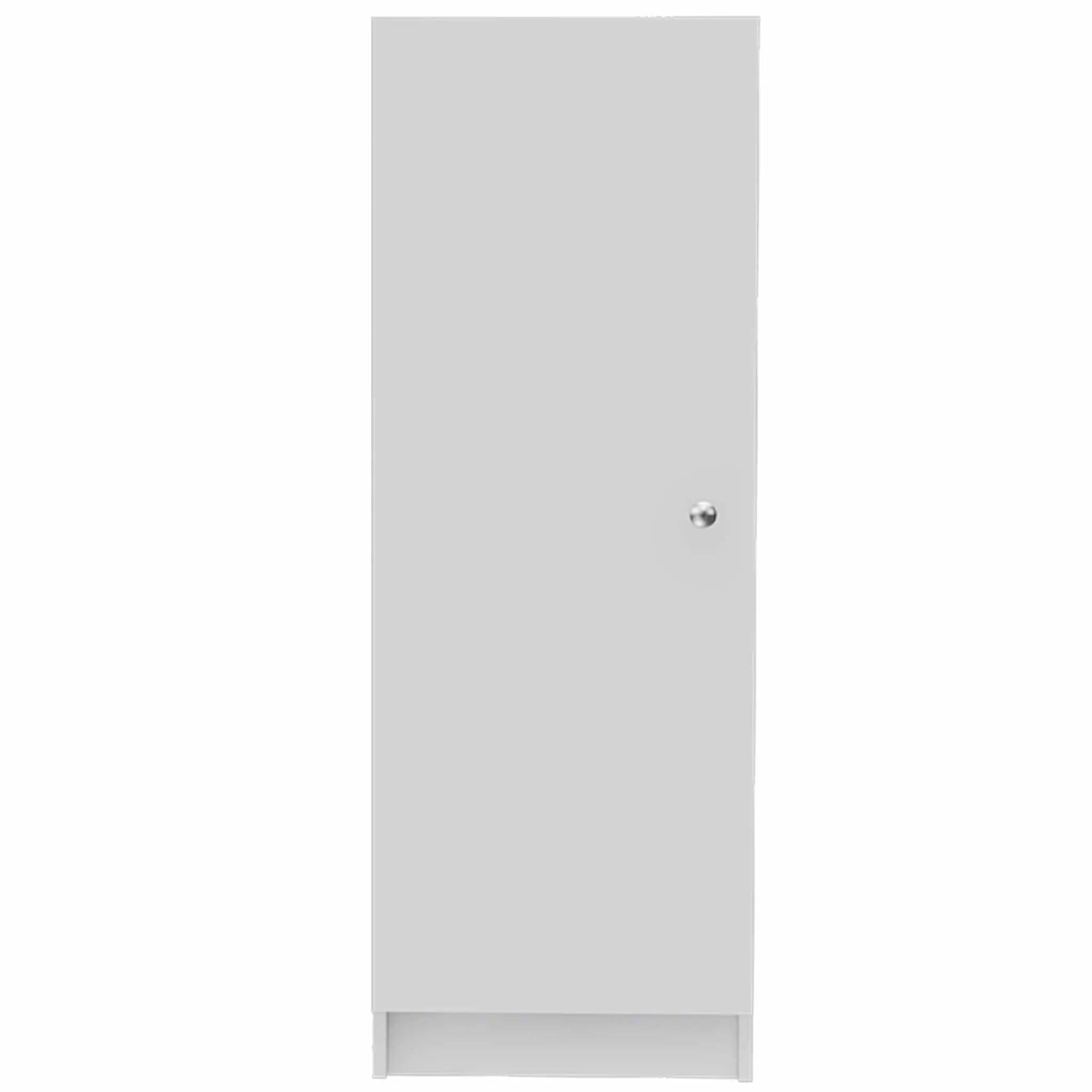 47" White Wood Pantry Or Storage Closet Homeroots Kitchen & Dining