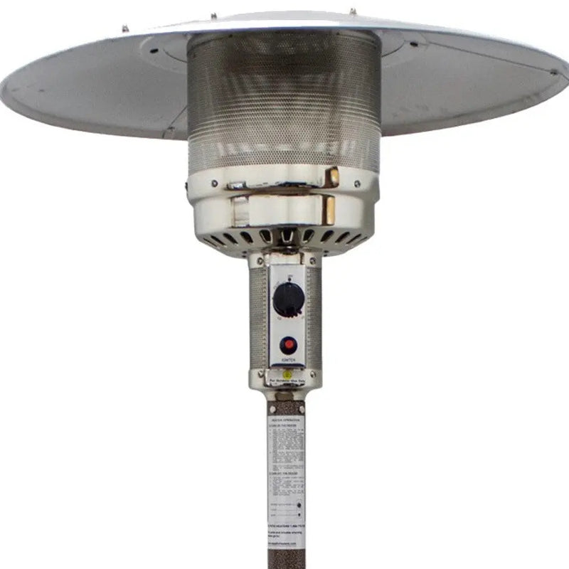 48000 BTU Bronze Steel Propane Cylindrical Pole Standing Patio Heater Homeroots Outdoor
