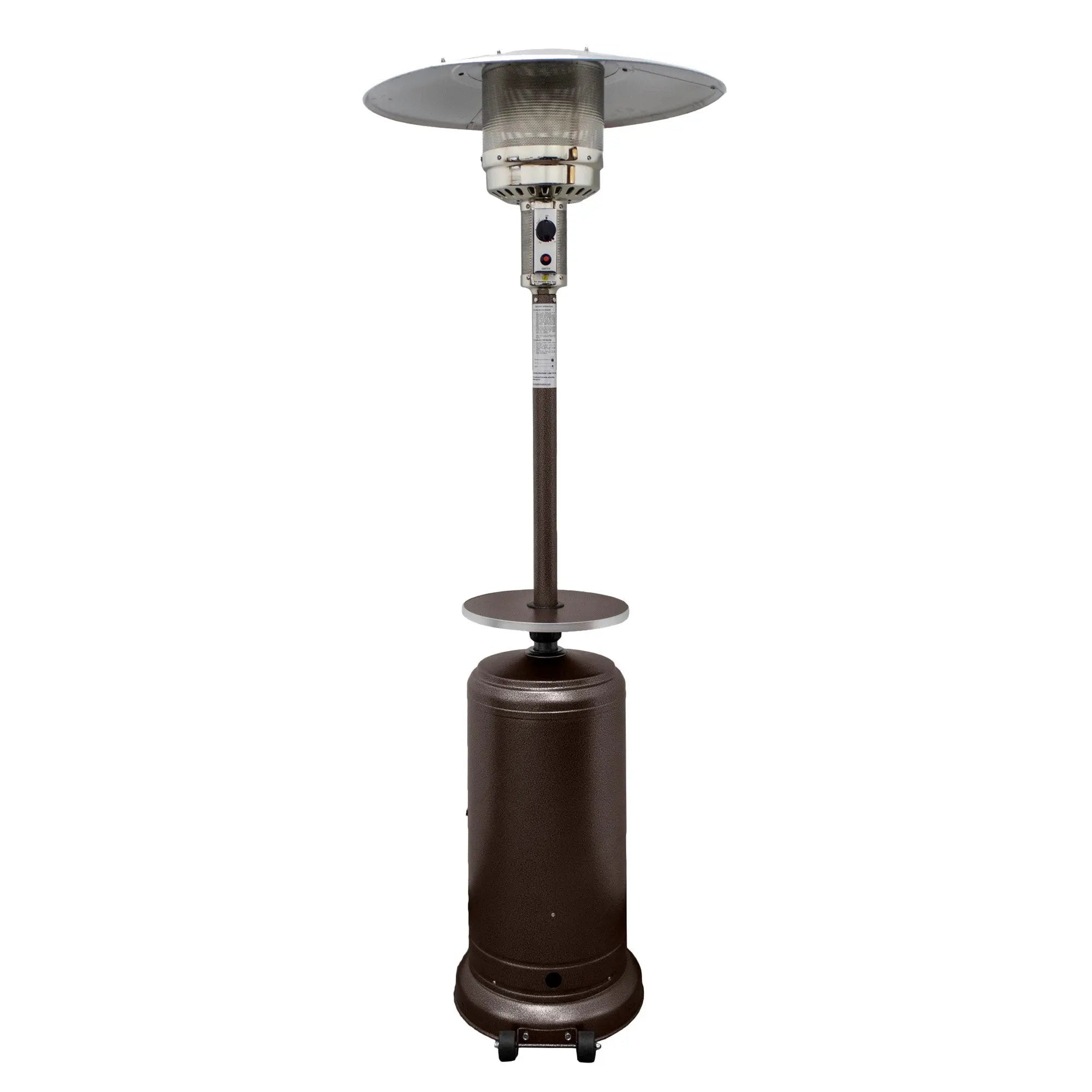 48000 BTU Bronze Steel Propane Cylindrical Pole Standing Patio Heater Homeroots Outdoor