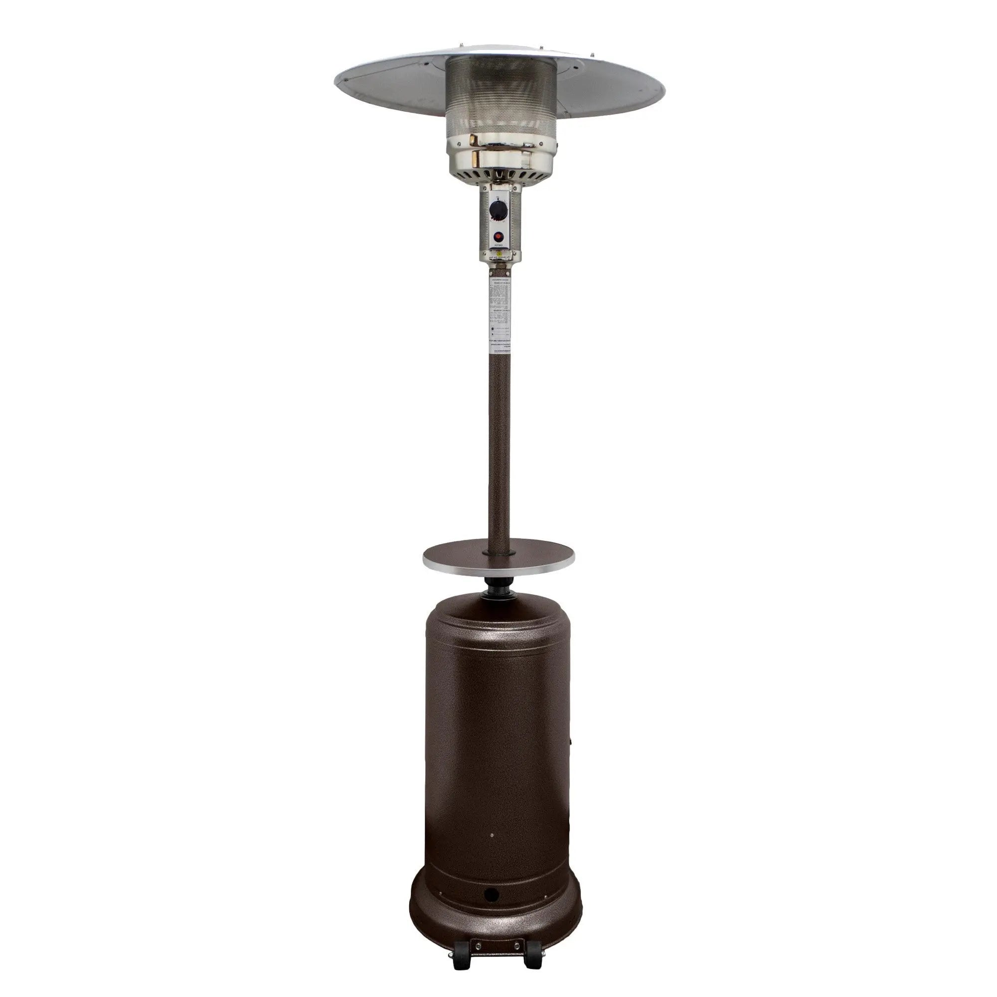 48000 BTU Bronze Steel Propane Cylindrical Pole Standing Patio Heater Homeroots Outdoor