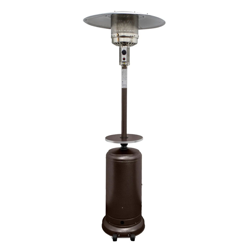 48000 BTU Bronze Steel Propane Cylindrical Pole Standing Patio Heater Homeroots Outdoor