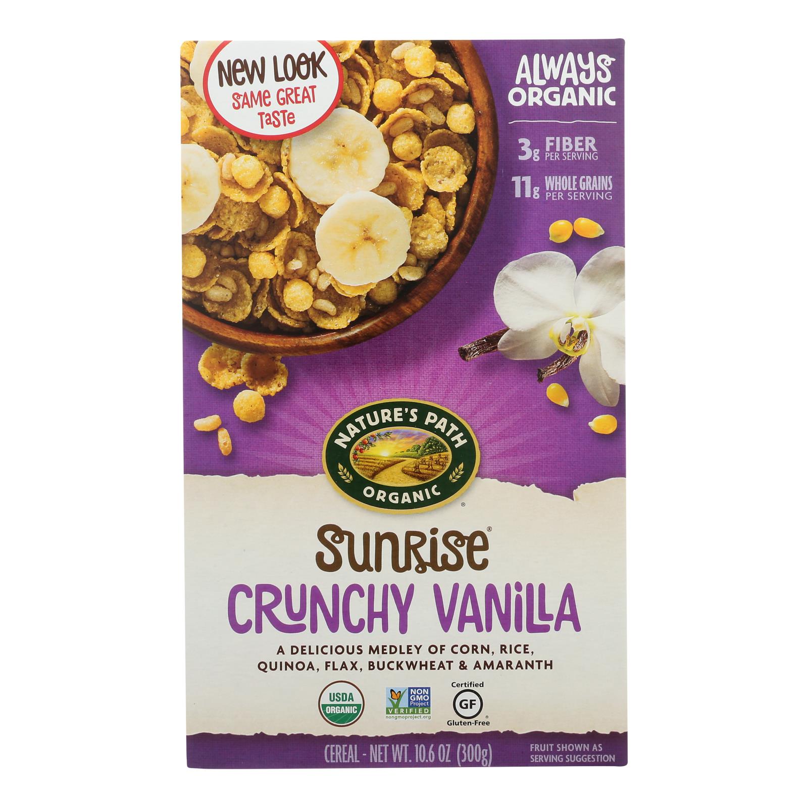 Nature's Path Crunchy Vanilla - Sunrise - Case Of 12 - 10.6 Oz. - GreatEagleInc