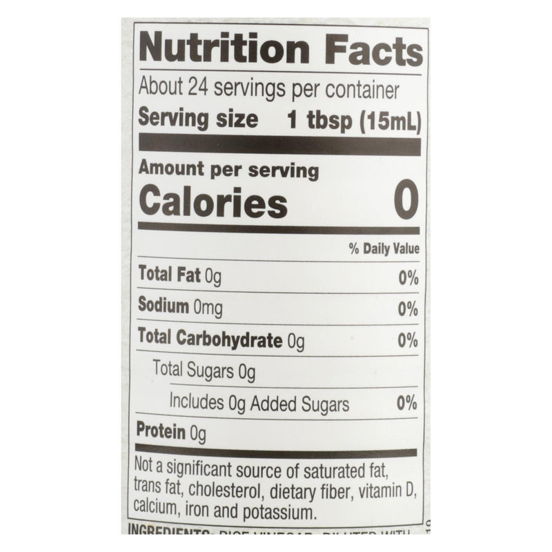 Nakano Rice Vinegar - Vinegar - Case Of 6 - 12 Fl Oz. - GreatEagleInc