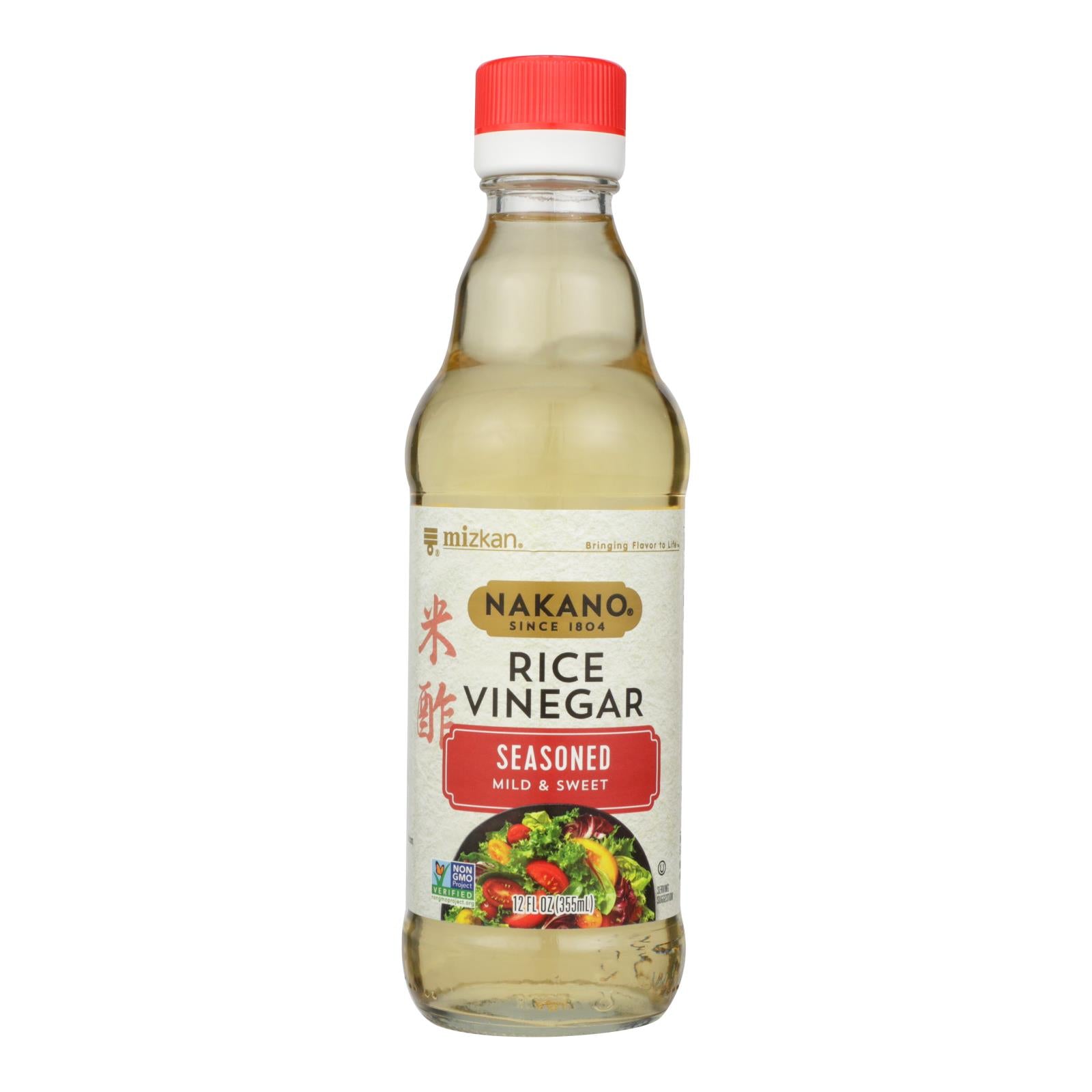 Nakano Seasoned Rice Vinegar - Case Of 6 - 12 Fl Oz. - GreatEagleInc