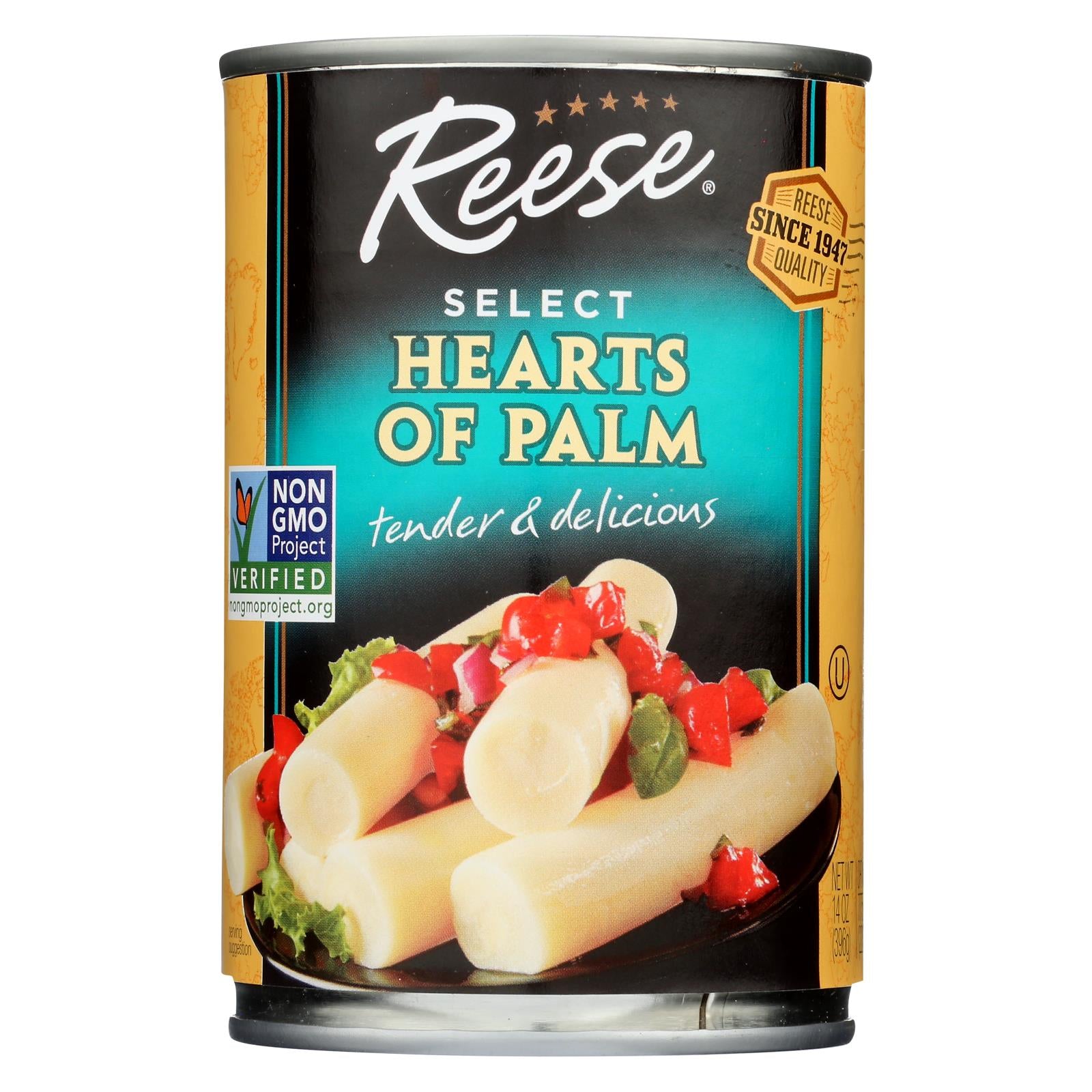 Reese Hearts Of Palm - 14 Oz - Case Of 12 - GreatEagleInc