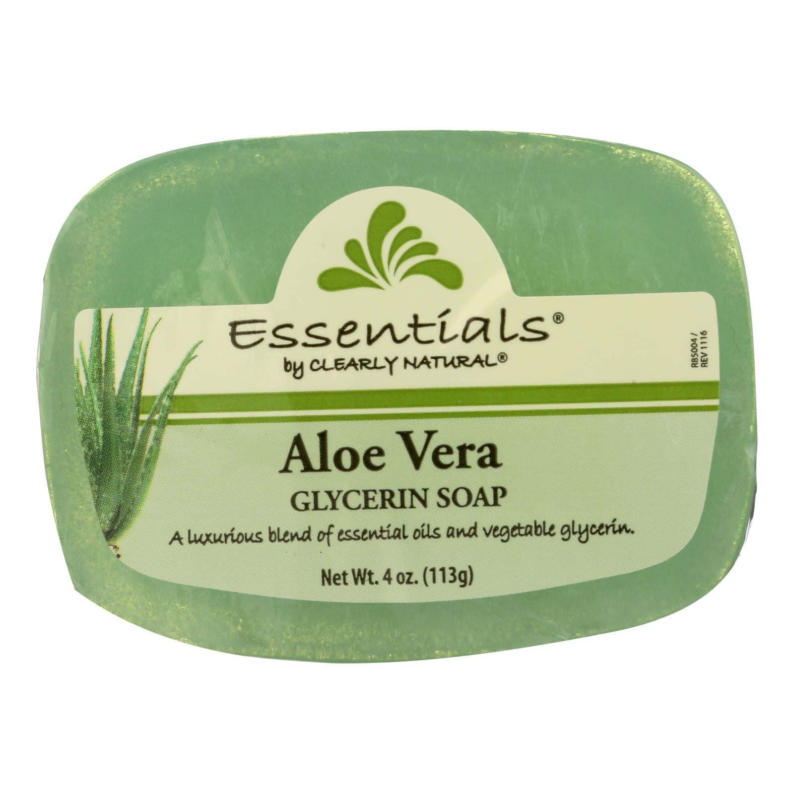 Clearly Natural Glycerine Bar Soap Aloe Vera - 4 Oz - GreatEagleInc