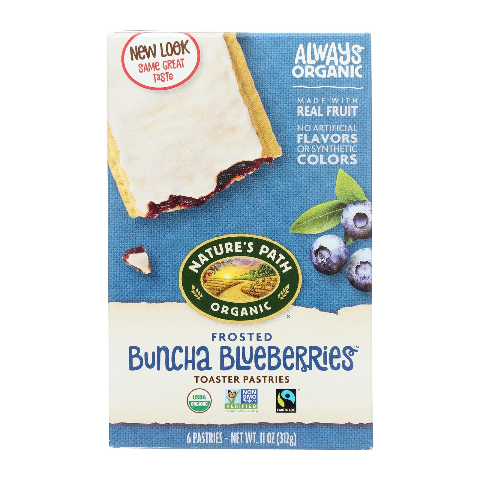 Nature's Path Organic Frosted Toaster Pastries - Buncha Blueberries - Case Of 12 - 11 Oz. - GreatEagleInc