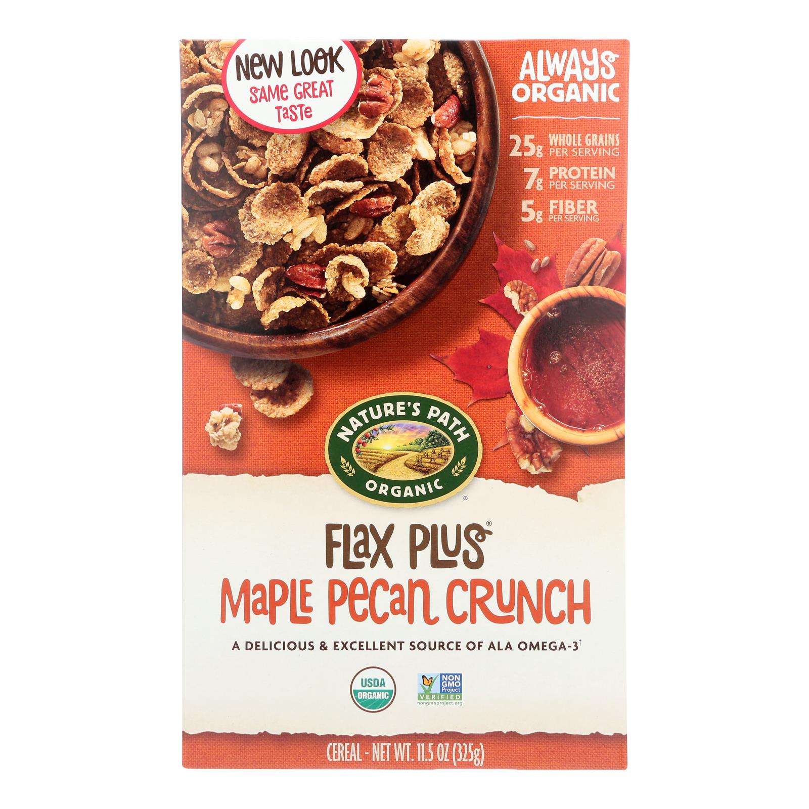 Nature's Path Maple Pecan Crunch - Flax Plus - Case Of 12 - 11.5 Oz. - GreatEagleInc