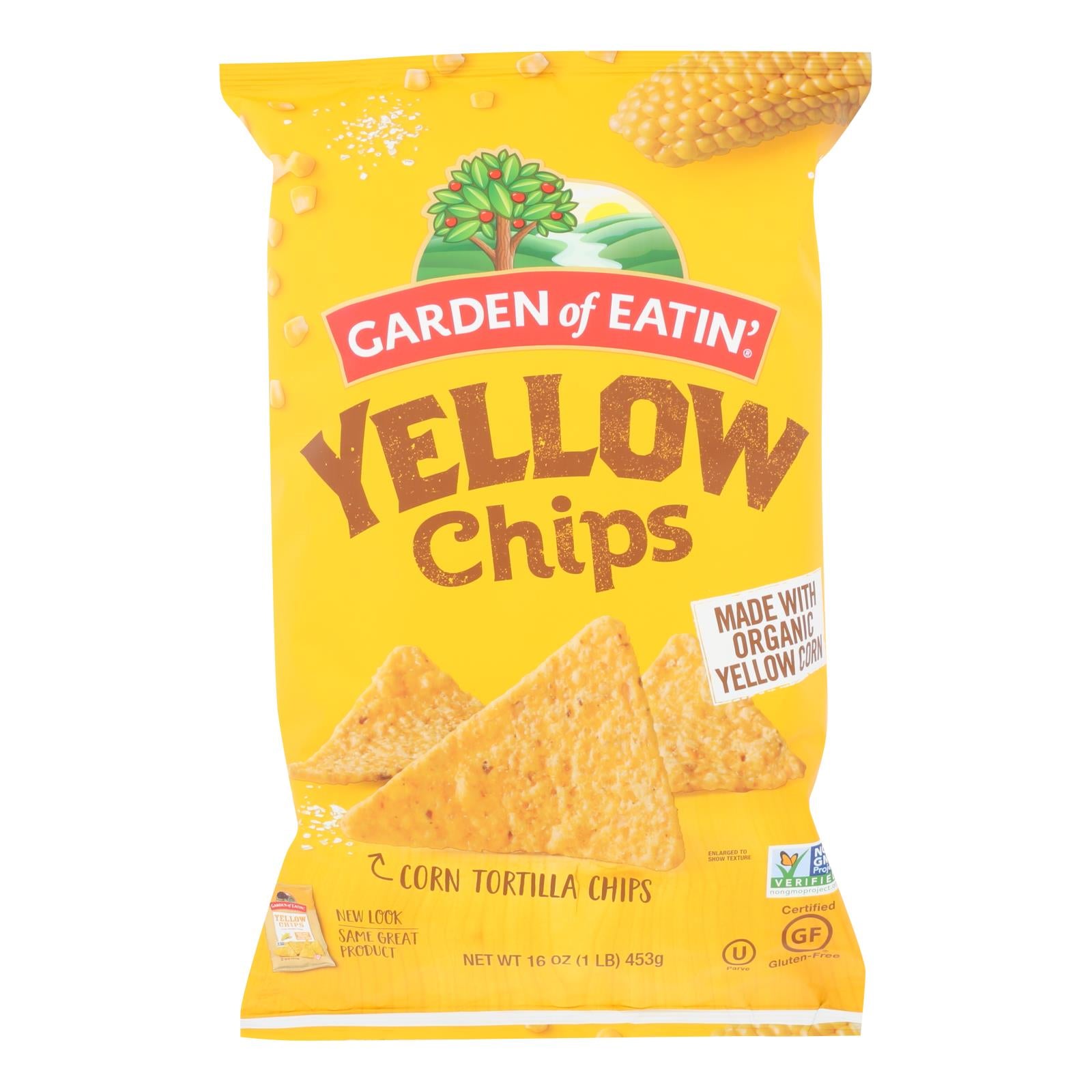 Garden Of Eatin' Yellow Corn Tortilla Chips - Tortilla Chips - Case Of 12 - 16 Oz. - GreatEagleInc