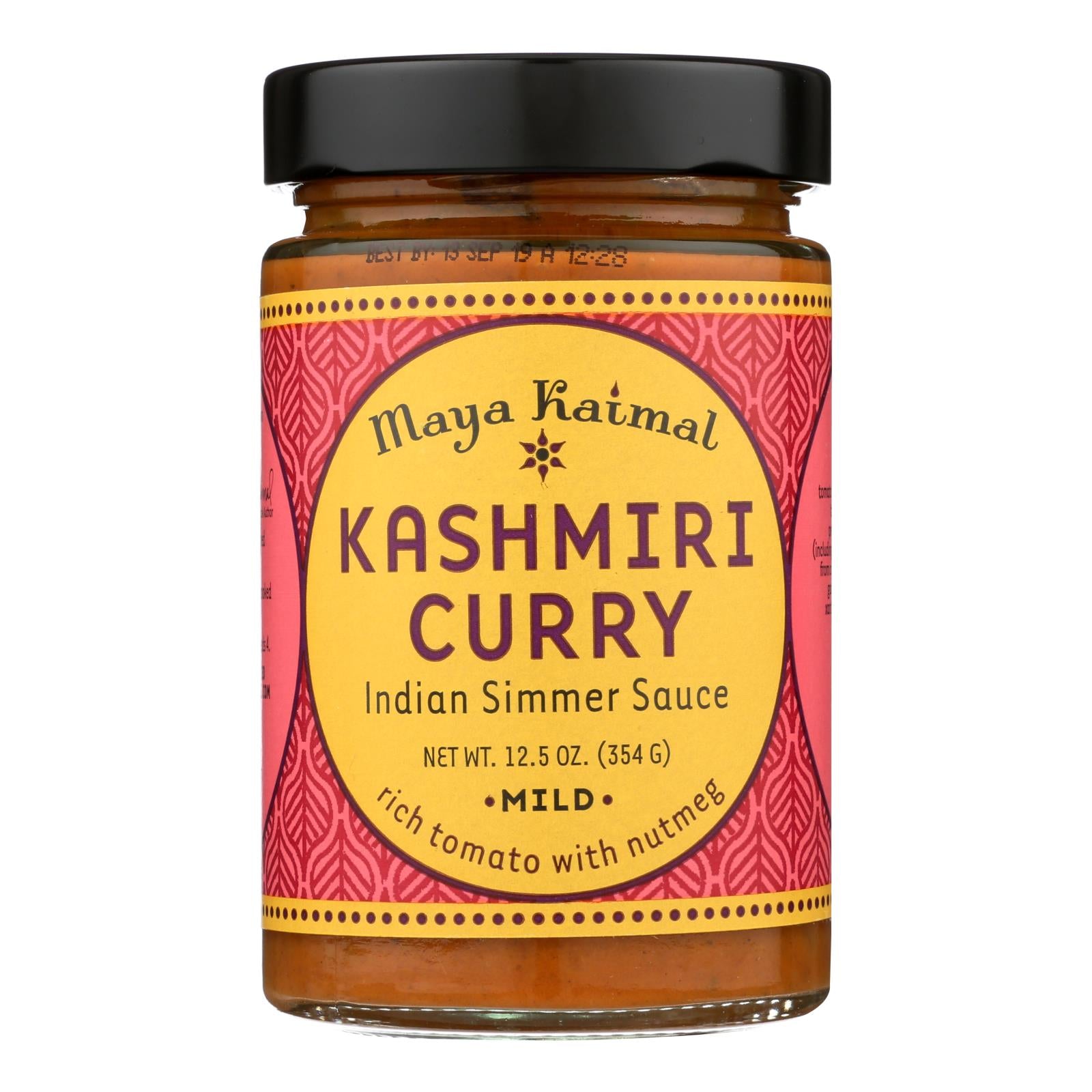 Maya Kaimal Indian Simmer Sauce Kashmiri Curry - Case Of 6 - 12.5 Oz. - GreatEagleInc