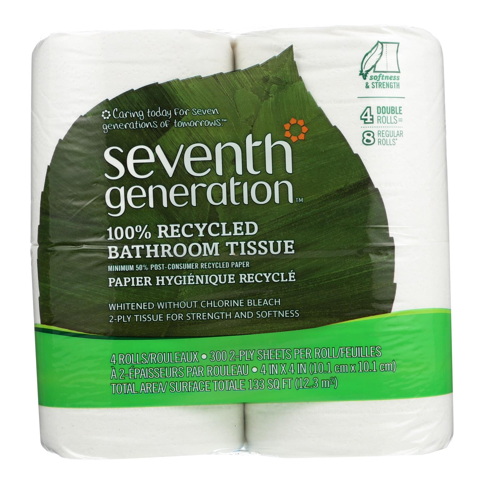 Seventh Generation Bathroom Tissue - Case Of 12 - 300 Count Default Title