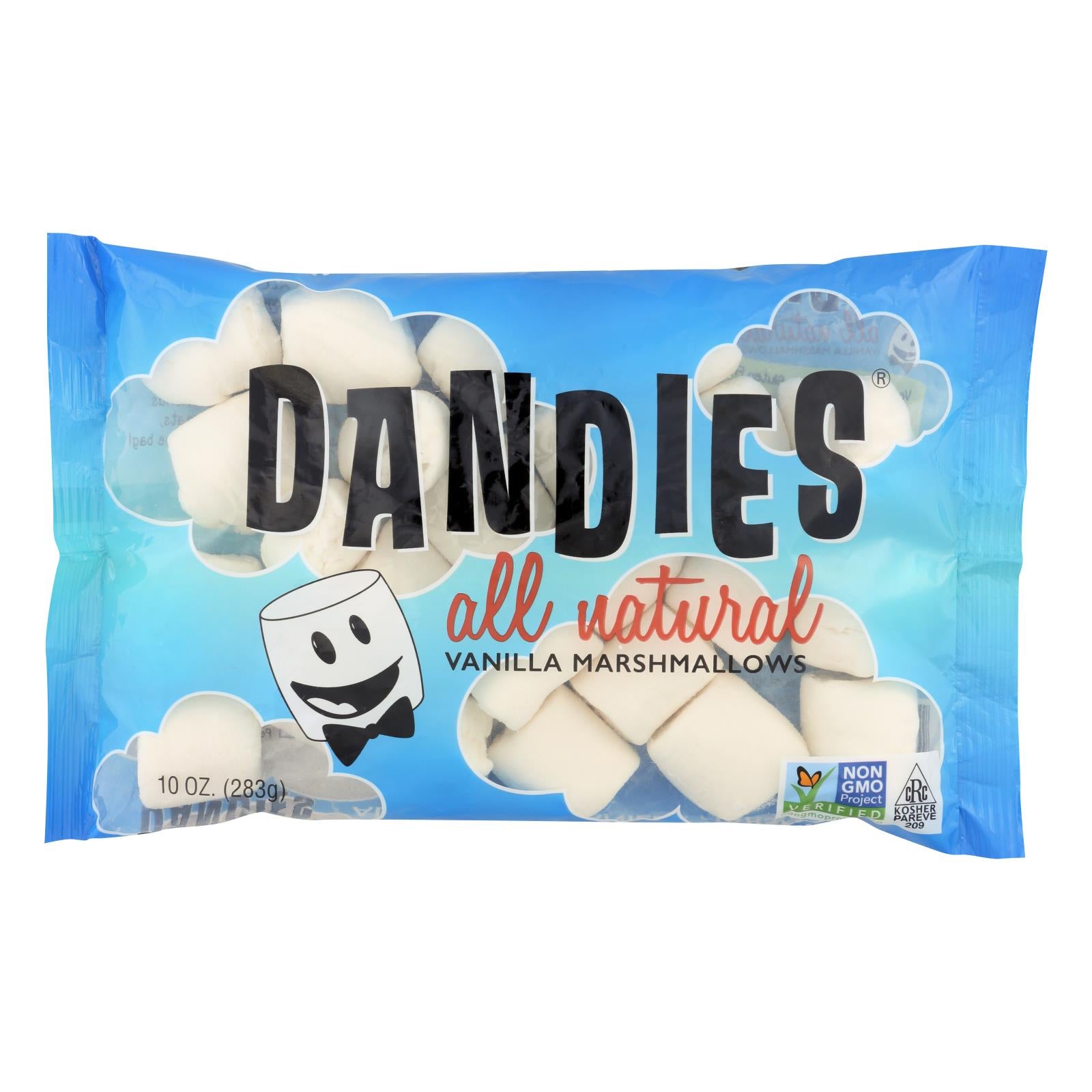 Dandies - Air Puffed Marshmallows - Classic Vanilla - Case Of 12 - 10 Oz. - GreatEagleInc