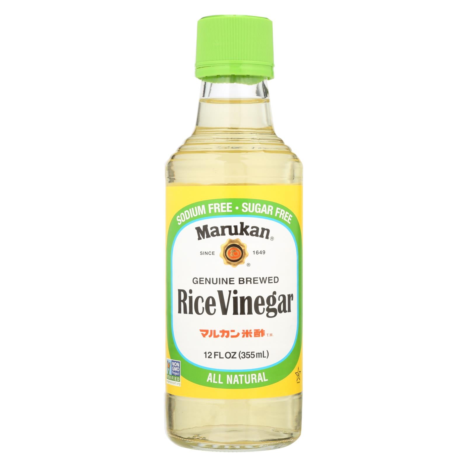 Marukan Rice Vinegar - Genuine Brewed - Case Of 6 - 12 Fl Oz. - GreatEagleInc
