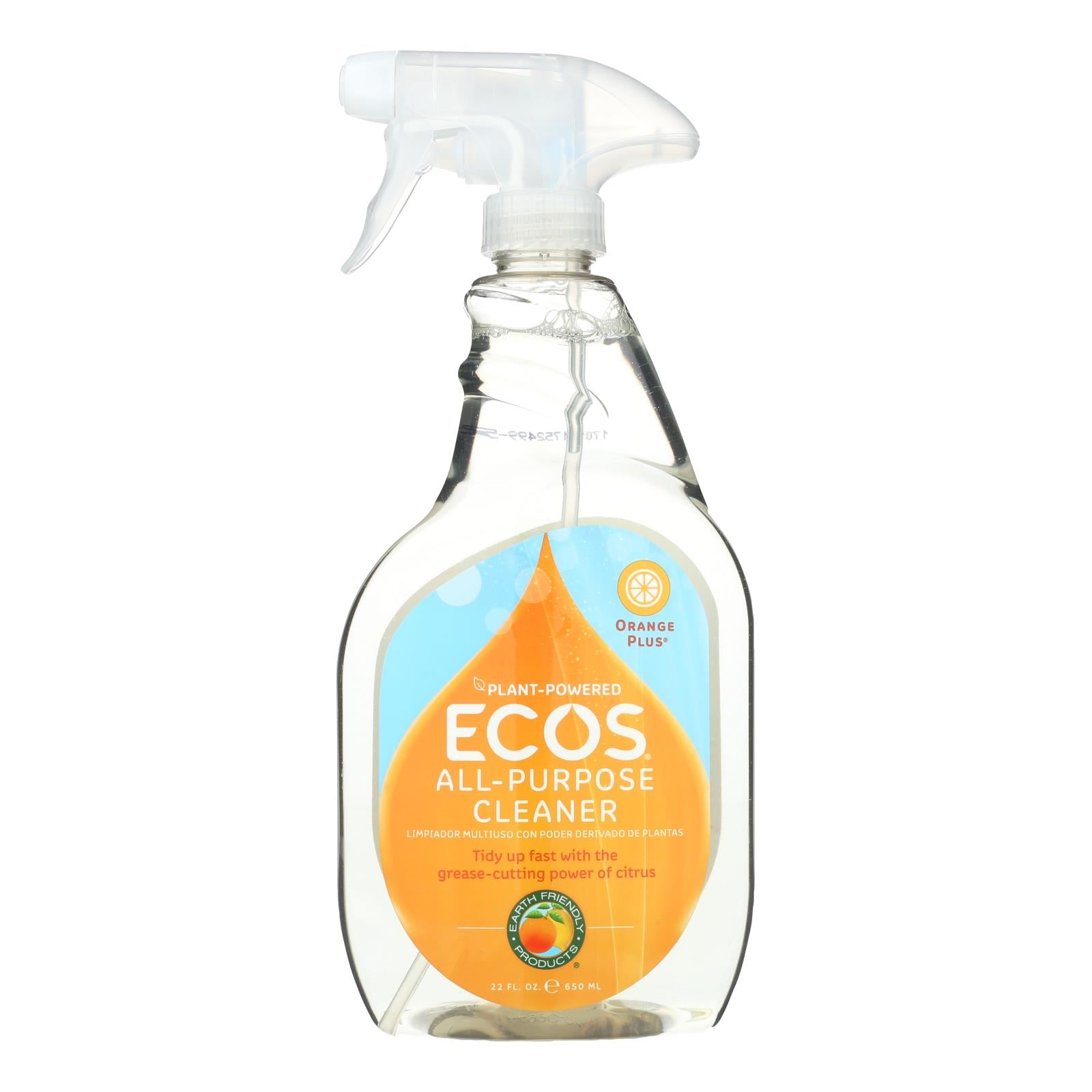 Earth Friendly Orange Plus Cleaner Spray - Case Of 6 - 22 Fl Oz - Eco-Friendly Home & Grocery