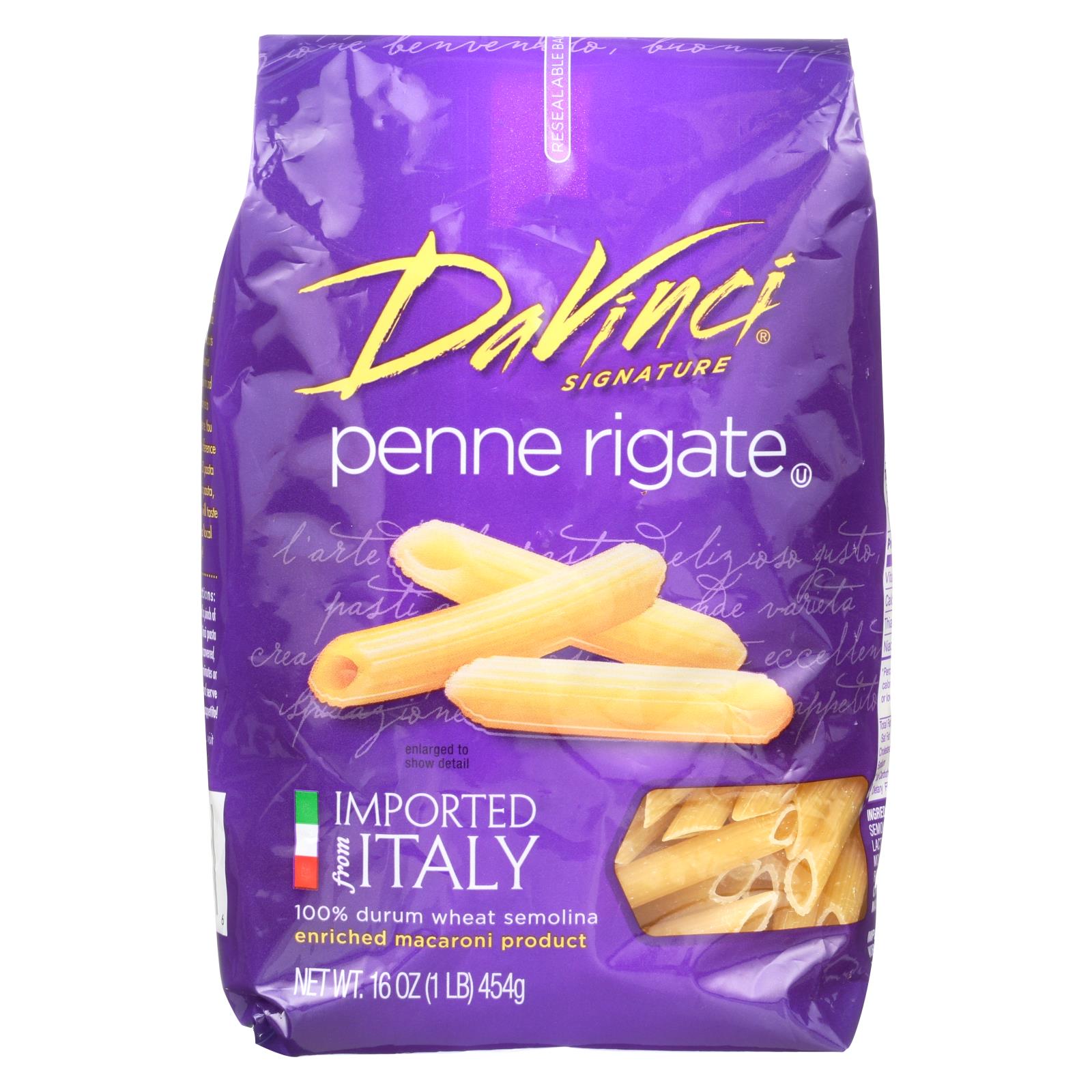 Davinci - Penne Rigate Pasta - Case Of 12 - 1 Lb. - GreatEagleInc