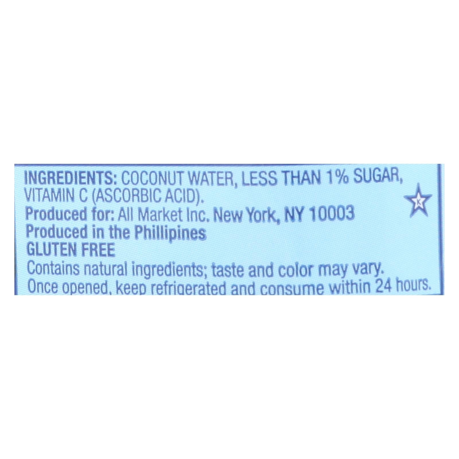 Vita Coco Coconut Water - Pure - Case Of 12 - 500 Ml - GreatEagleInc