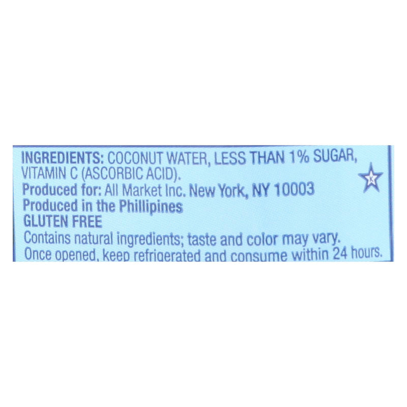 Vita Coco Coconut Water - Pure - Case Of 12 - 500 Ml - GreatEagleInc