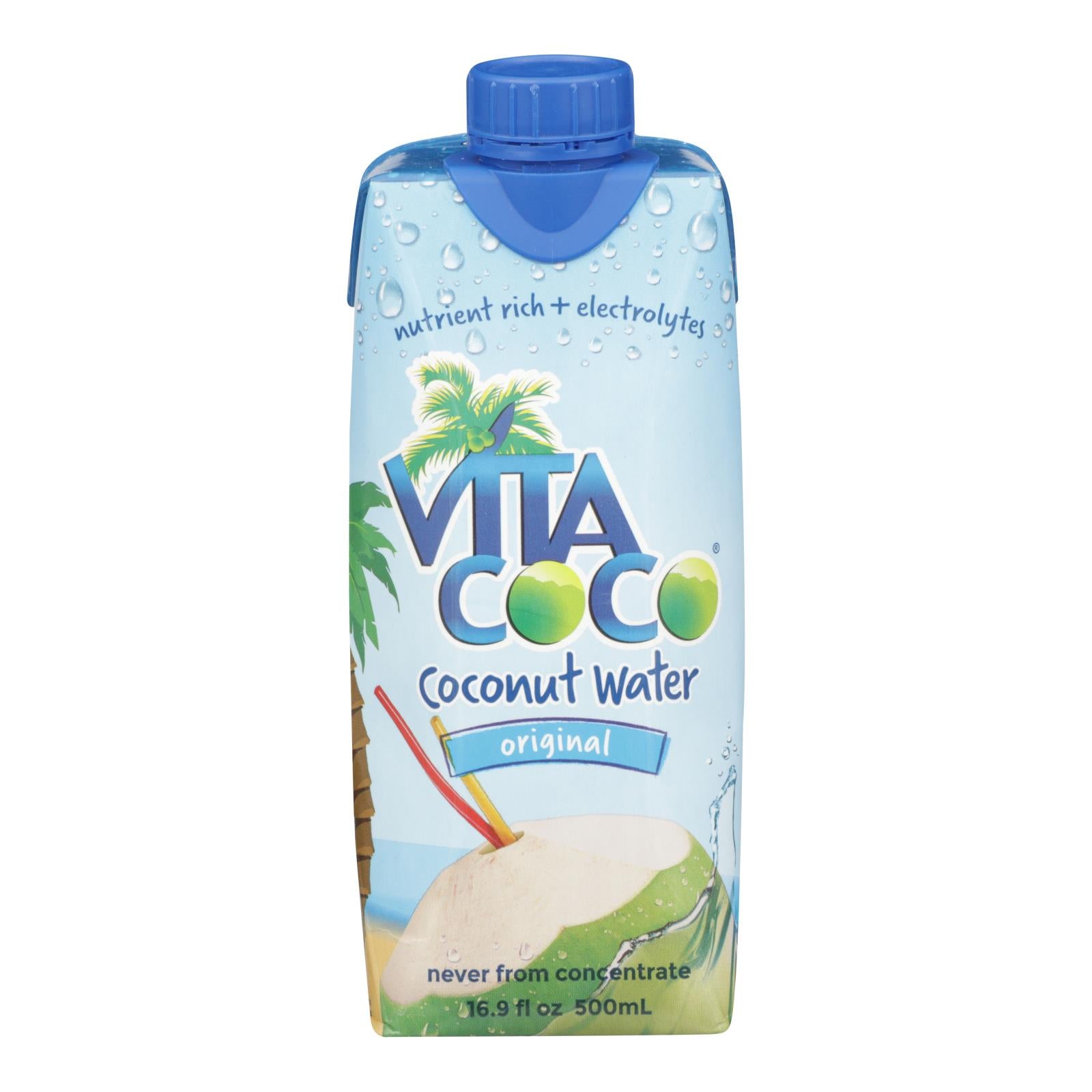 Vita Coco Coconut Water - Pure - Case Of 12 - 500 Ml - GreatEagleInc