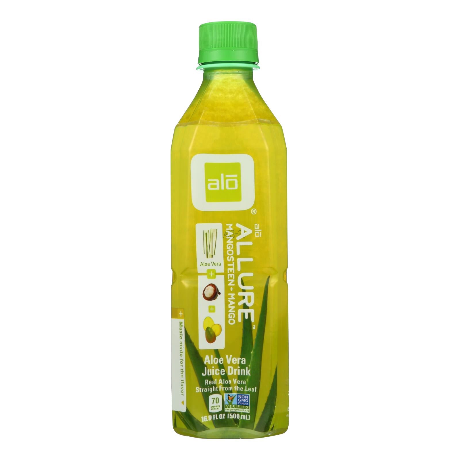 Alo Original Allure Aloe Vera Juice Drink - Mangosteen And Mango - Case Of 12 - 16.9 Fl Oz. - GreatEagleInc