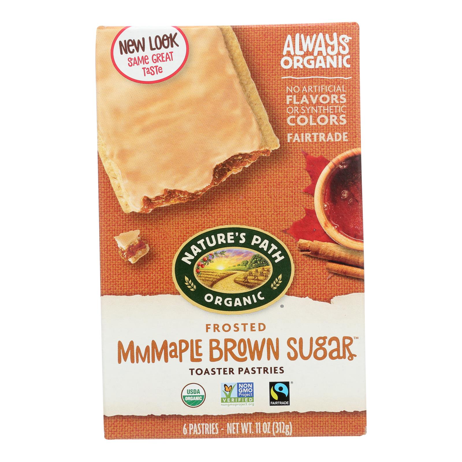 Nature's Path Organic Frosted Toaster Pastries - Mmmaple Brown Sugar - Case Of 12 - 11 Oz. - GreatEagleInc