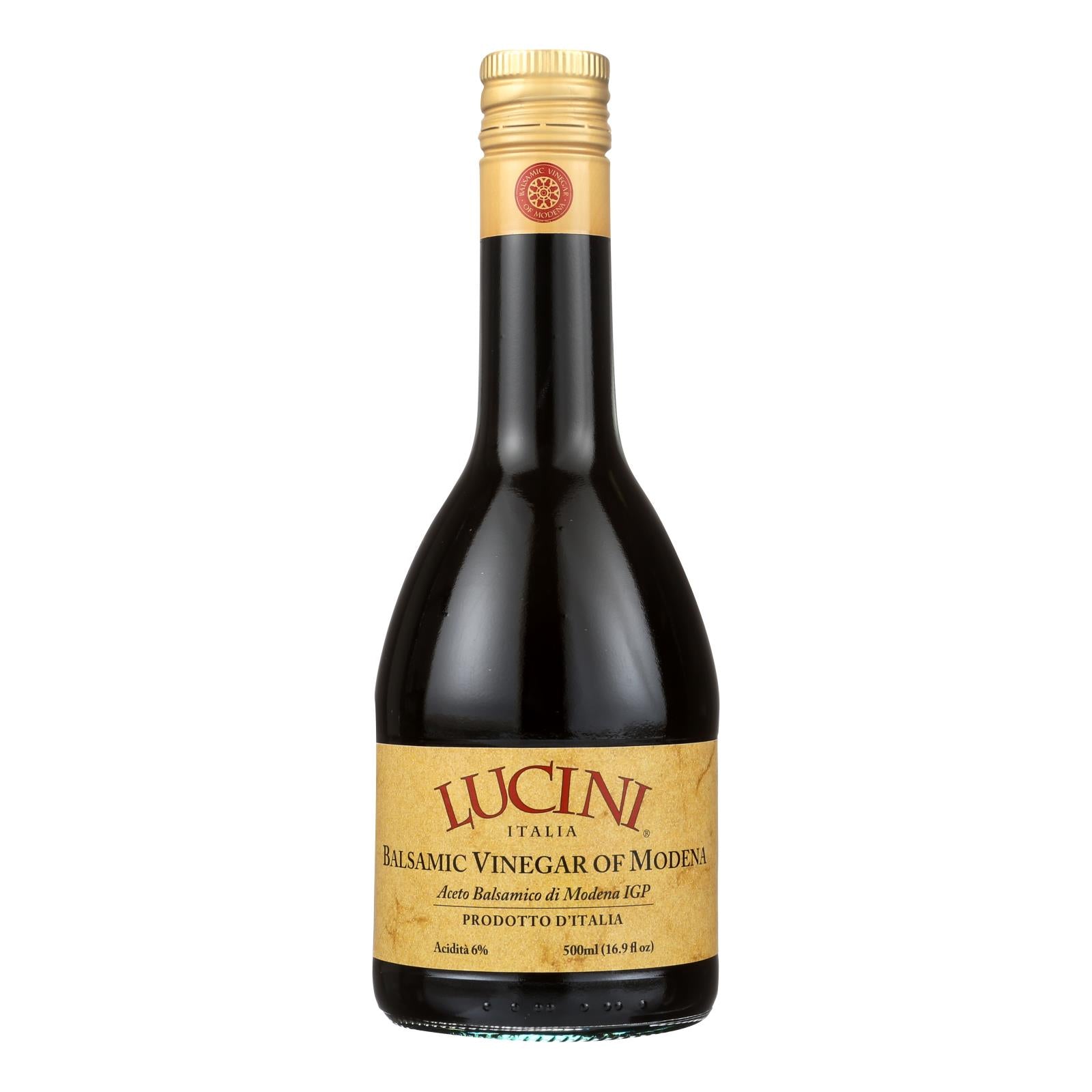 Lucini Italia Select Balsamic Vinegar Of Modena Igp - Case Of 6 - 16.9 Fl Oz. - GreatEagleInc