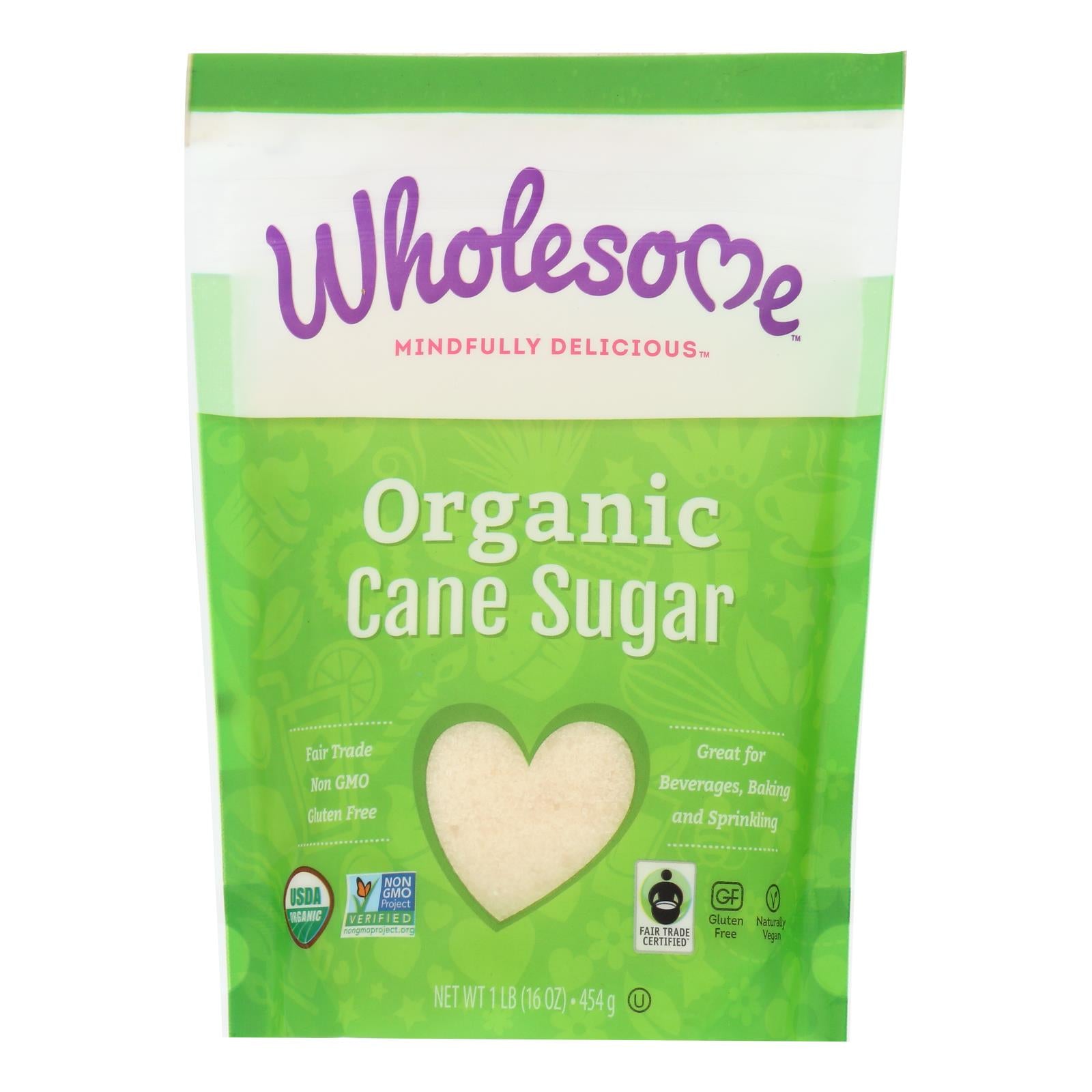 Wholesome Sweeteners Sugar - Organic - Milled - Unrefined - Case Of 12 Lbs - GreatEagleInc