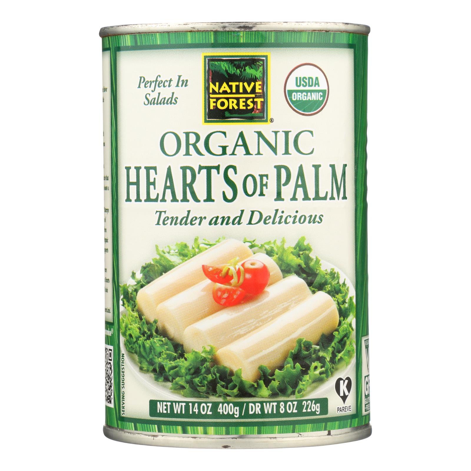 Native Forest Organic Hearts - Palm - Case Of 12 - 14 Oz. - GreatEagleInc