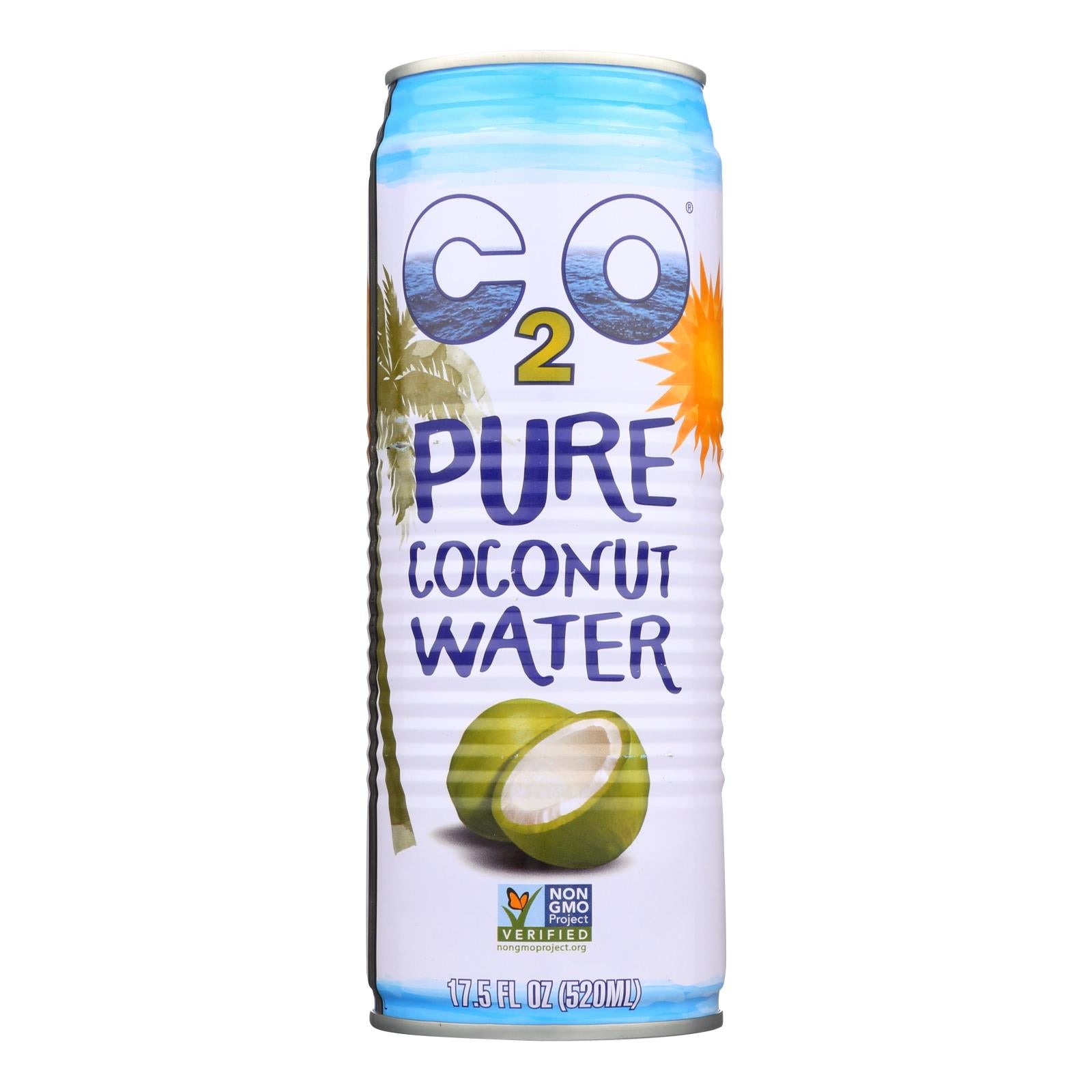 C2o - Pure Coconut Water Pure Coconut Water - Case Of 12 - 17.5 Fl Oz - GreatEagleInc