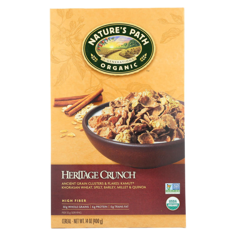 Nature's Path Organic Heritage Crunch Cereal - Case Of 12 - 14 Oz. - GreatEagleInc