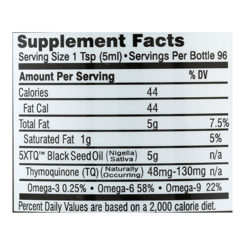 Black Seed - Black Seed Oil Premium - 1 Each - 16 Fz - Home & Garden