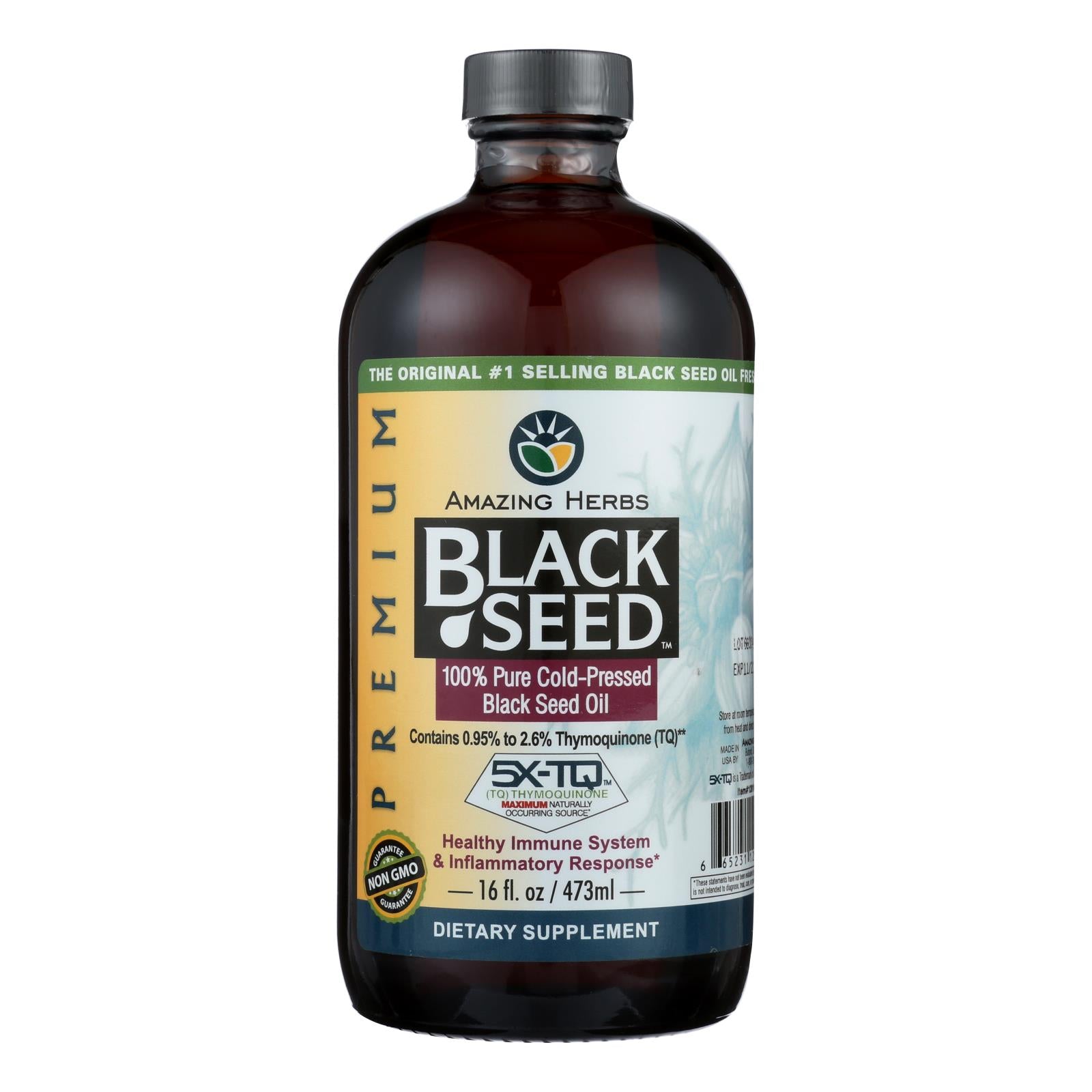 Black Seed - Black Seed Oil Premium - 1 Each - 16 Fz - Home & Garden