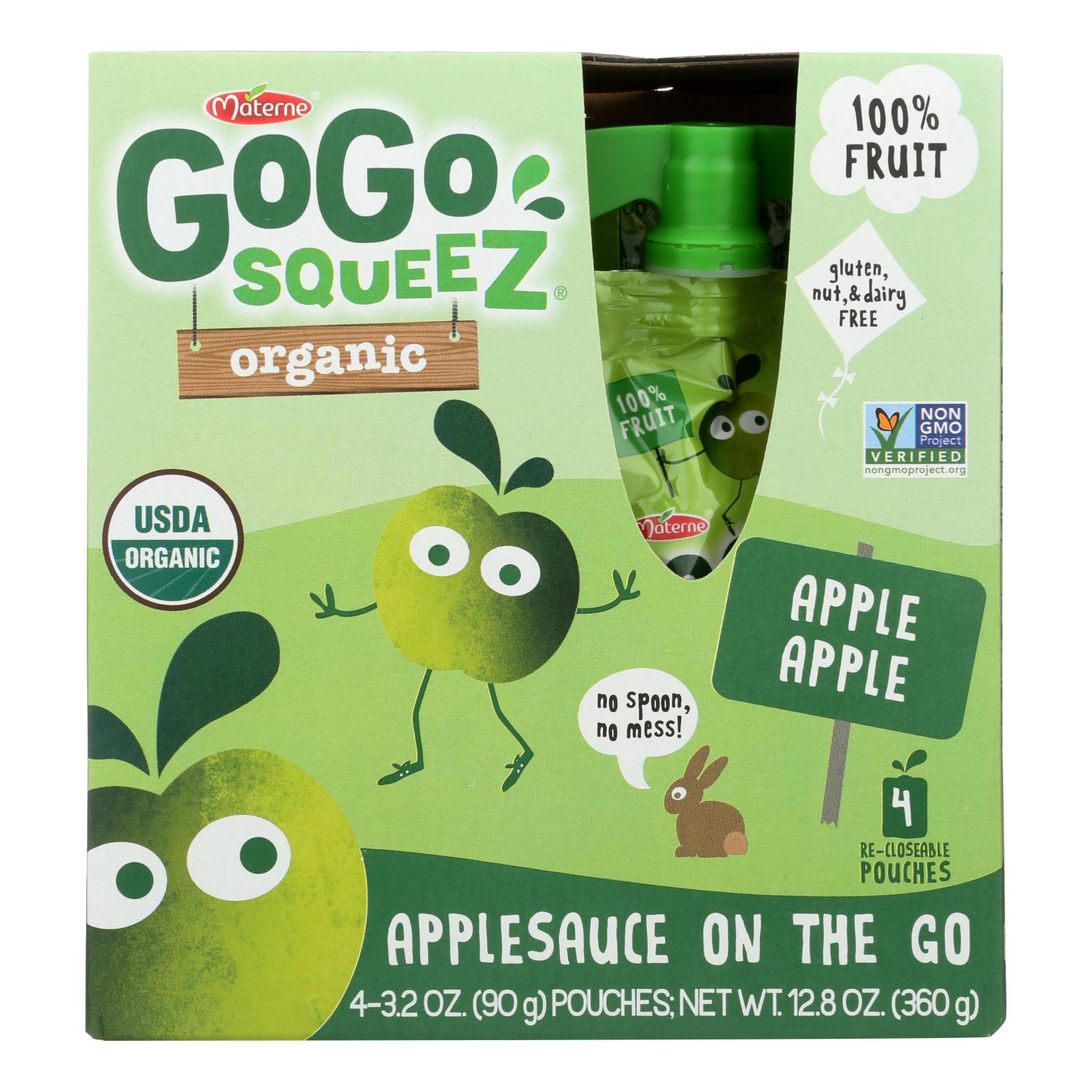 Gogo Squeeze Sauce - Apple - Case Of 12 - 3.2 Oz. - GreatEagleInc