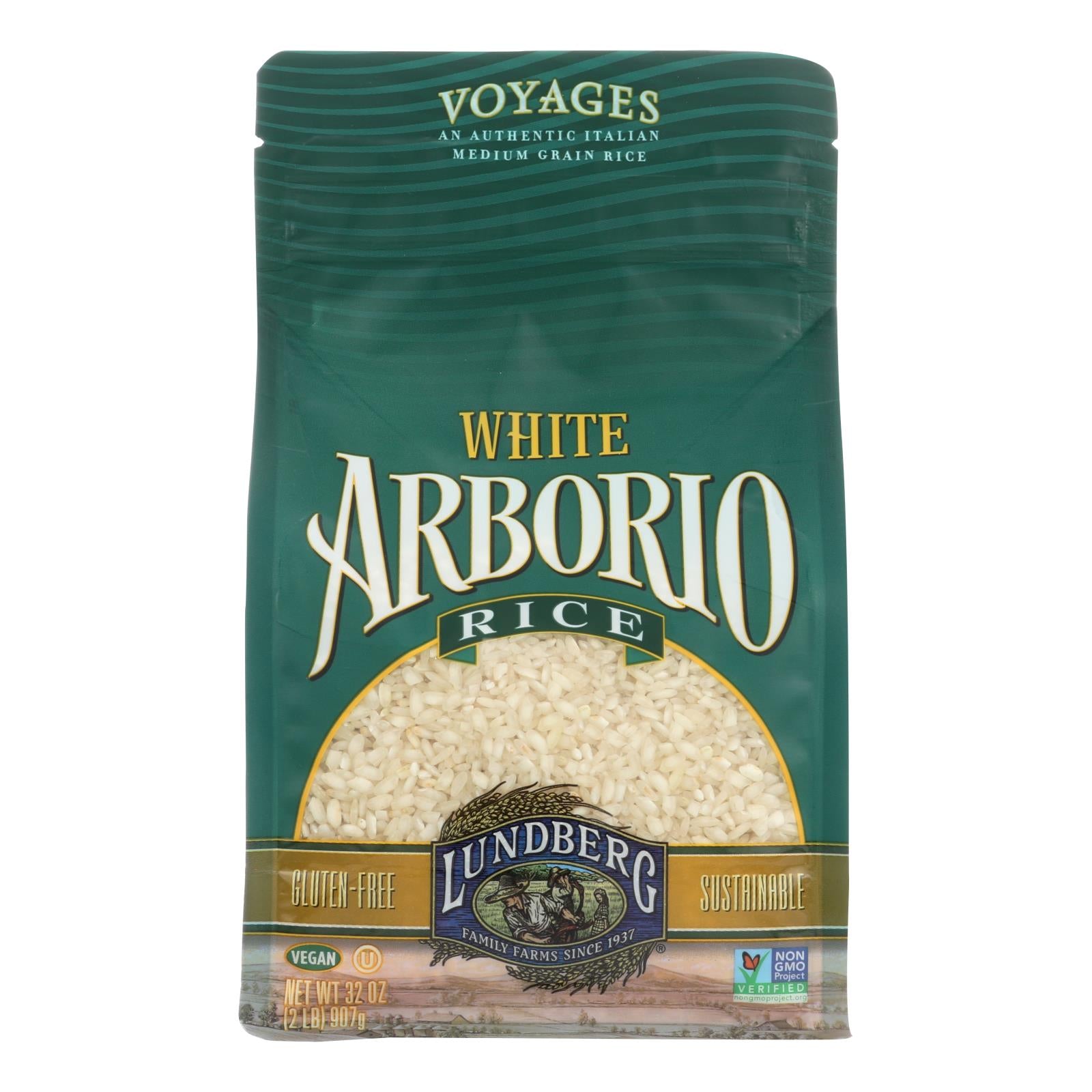 Lundberg Family Farms White Arborio Rice - Case Of 6 - 2 Lb. - GreatEagleInc