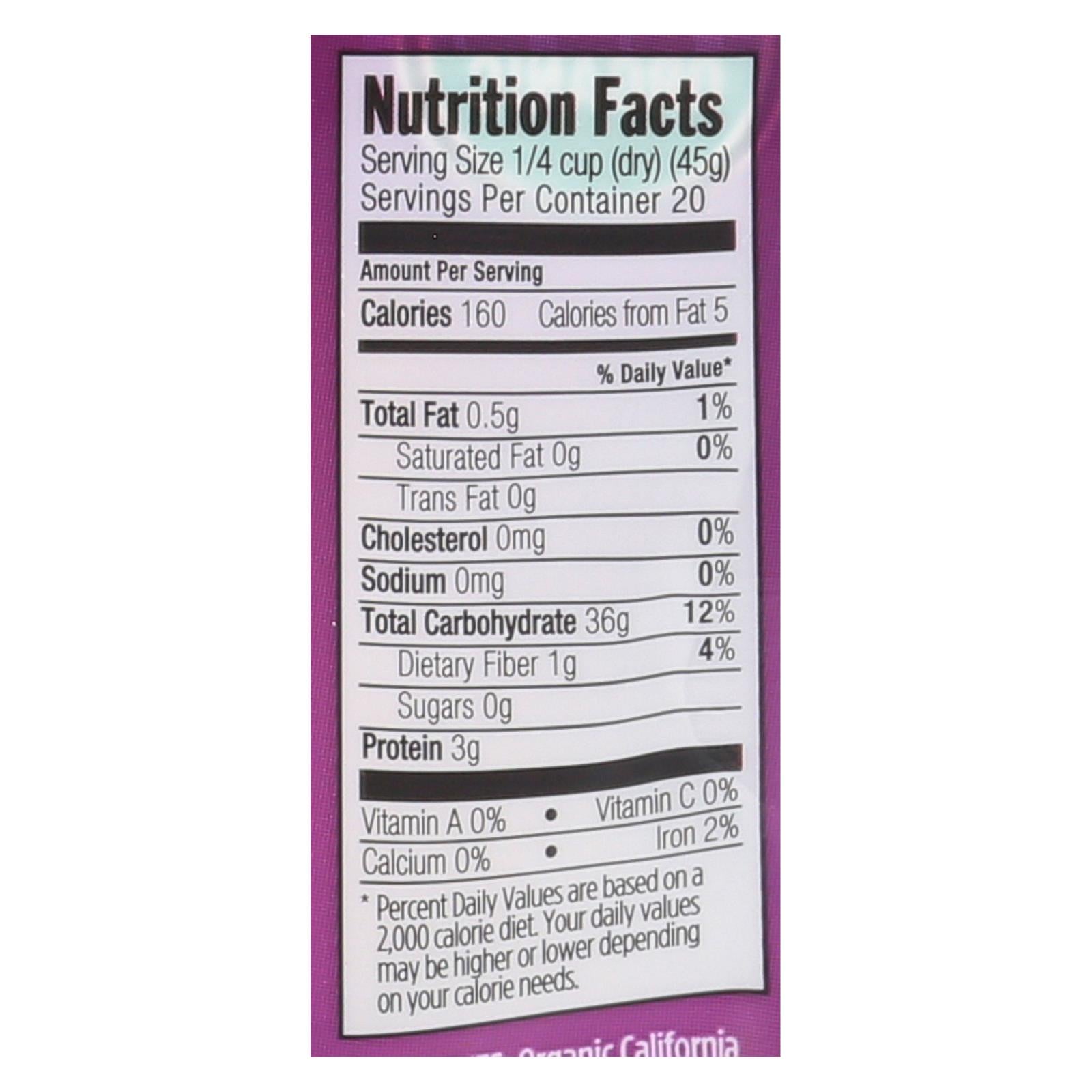 Lundberg Family Farms Organic California White Jasmine Rice - Case Of 6 - 2 Lb. - GreatEagleInc